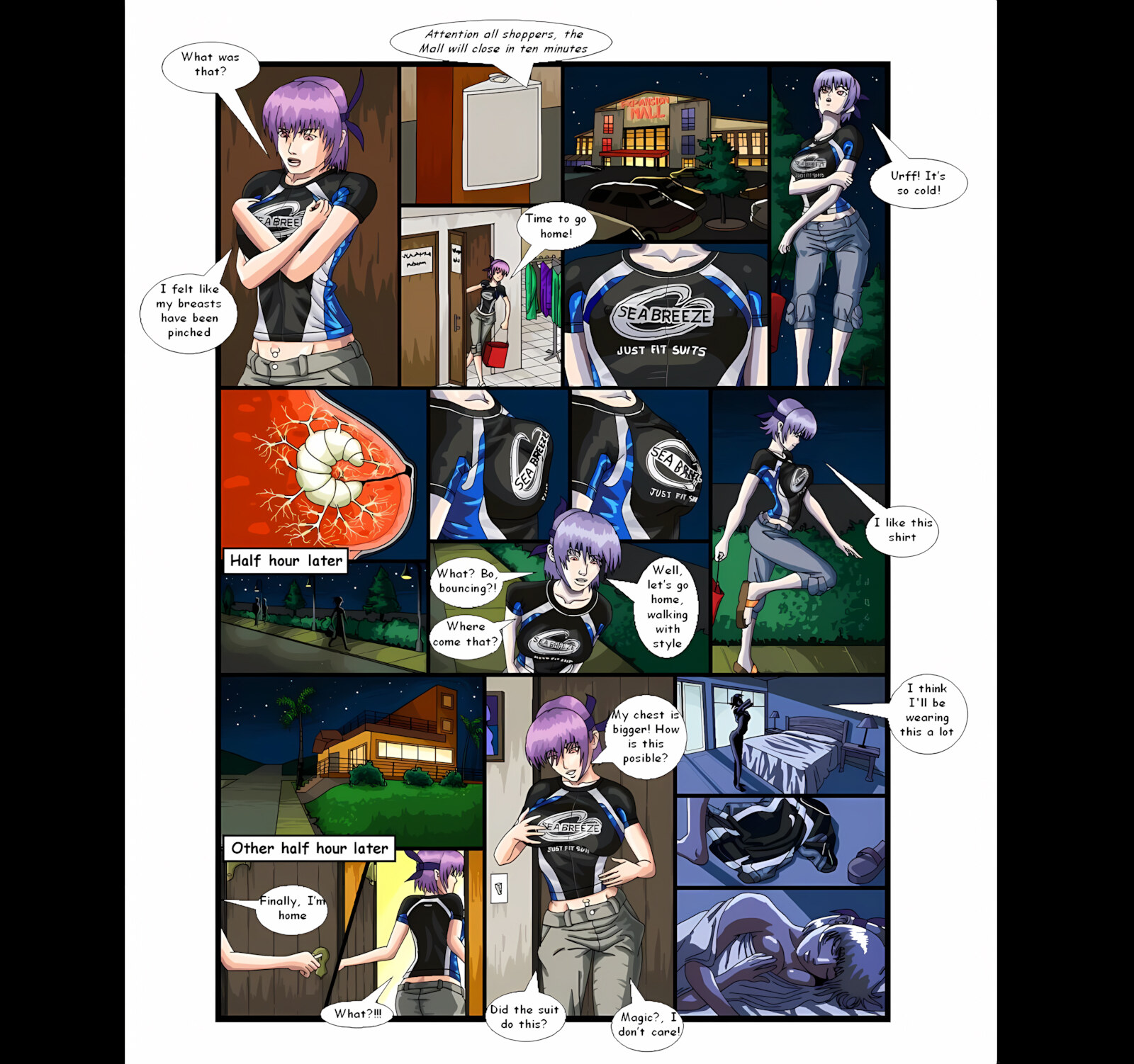 Ayane’s Bug Story (Dead or Alive) [Mangrowing], Ayane's Bug Story (Dead or Alive), page 3 of 8