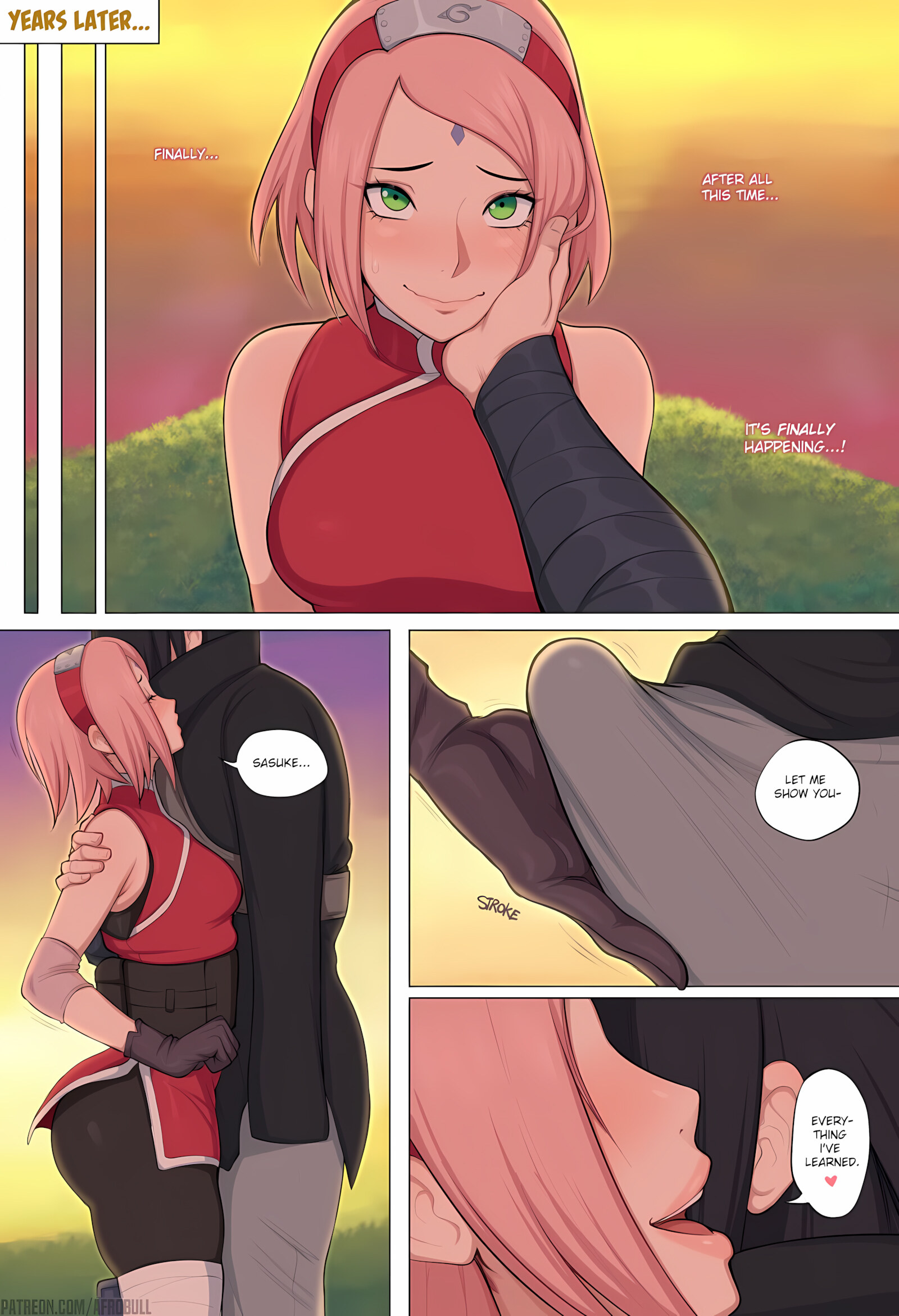 Tsunade Teaches Sakura A Hard Lesson [Afrobull], Tsunade Teaches Sakura A Hard Lesson, page 15 of 16