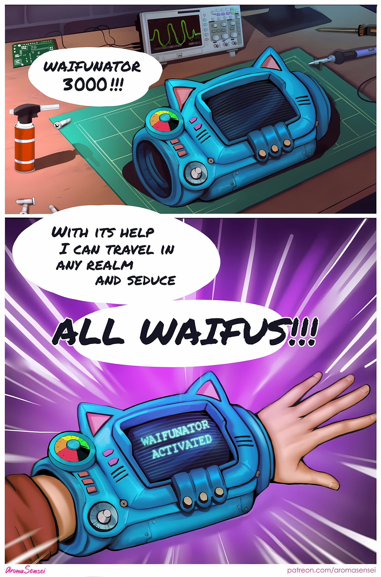 Waifunator – Gwen [Aromasensei], Waifunator – Gwen, page 3 of 10