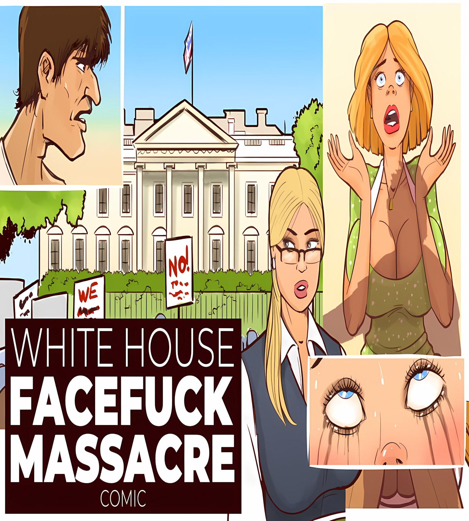 WHITE HOUSE FACEFUCK MASSACRE [DISARTEN], WHITE HOUSE FACEFUCK MASSACRE, page 1 of 45
