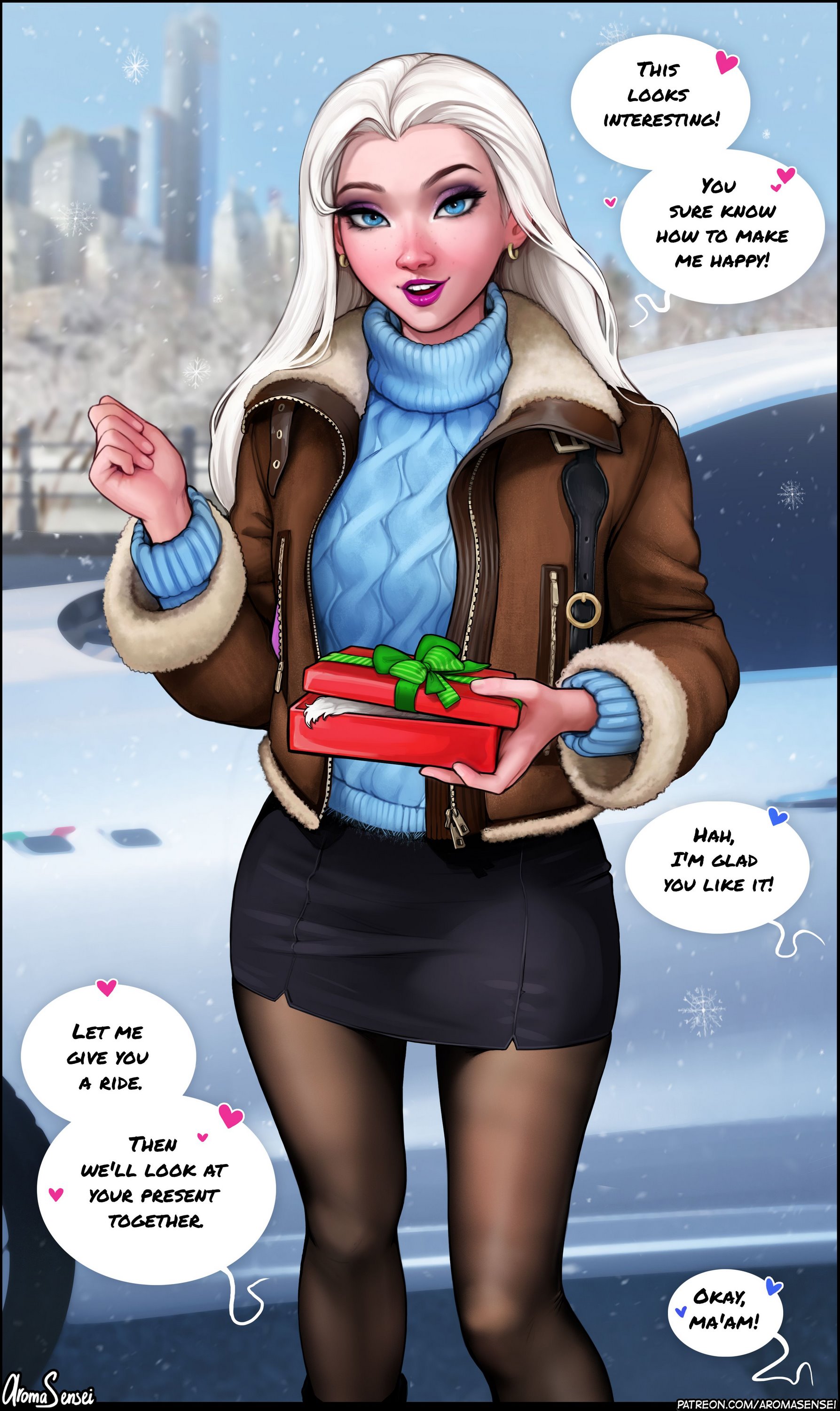 X-Mas Present For Elsa [Aroma Sensei], X-Mas Present For Elsa - Straight, page 2 of 13