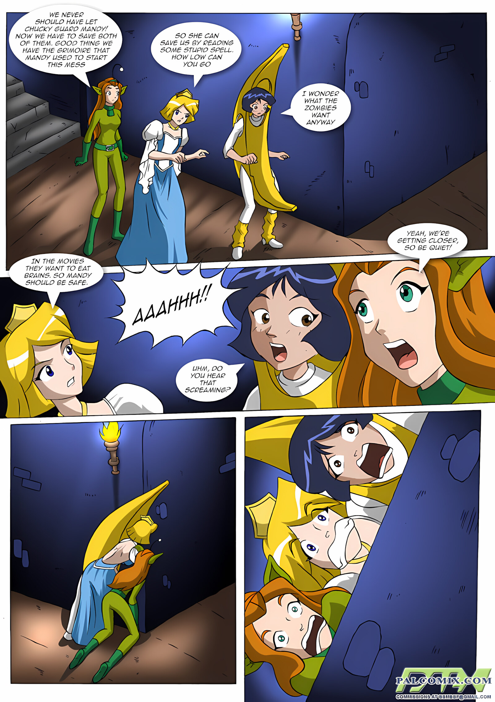 Zombies are Like, So Well Hung! [Palcomix], Zombies are Like, So Well Hung!, page 2 of 18
