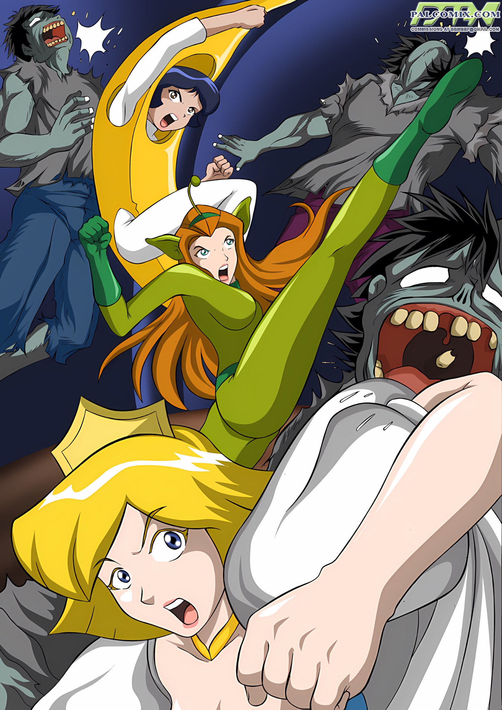 Zombies are Like, So Well Hung! [Palcomix], Zombies are Like, So Well Hung!, page 4 of 18