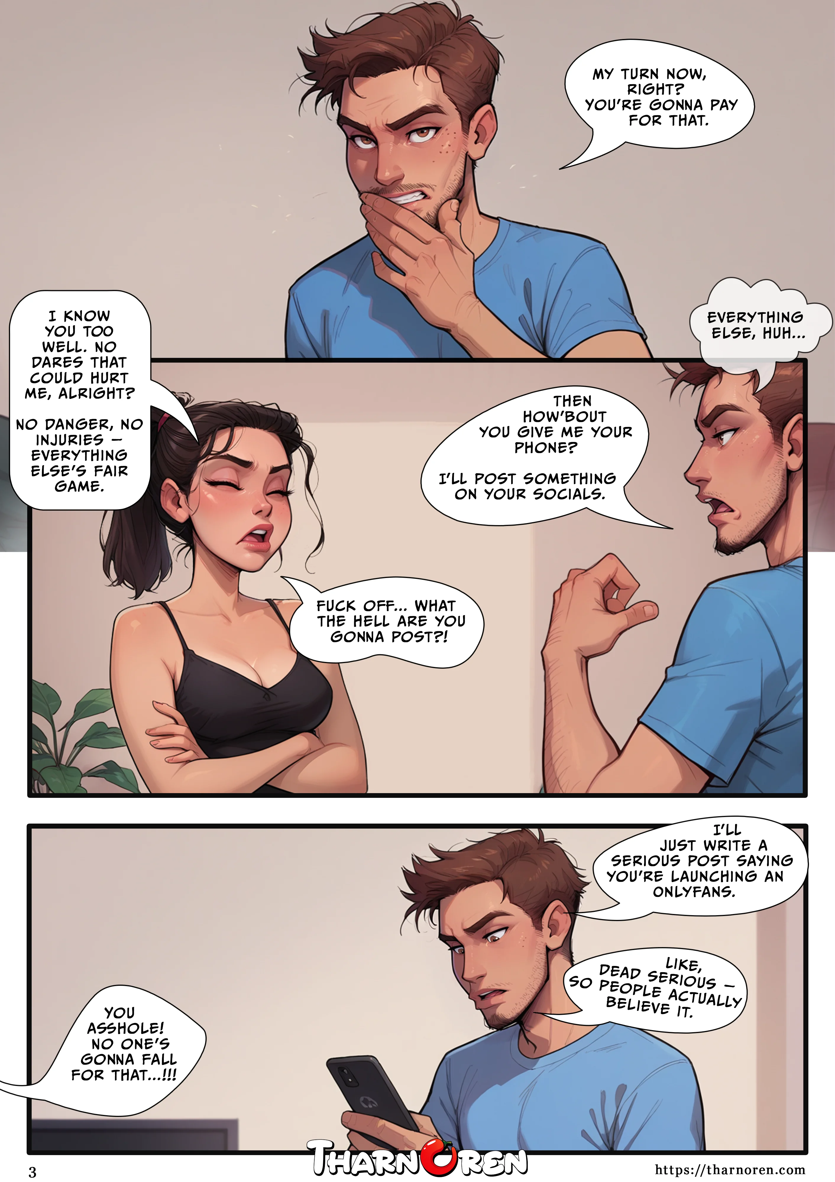 Bet You Won’t [Tharnoren], Bet You Won't, page 4 of 59