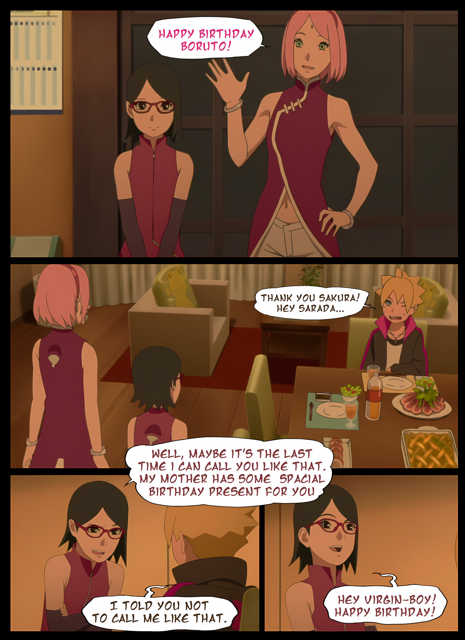 Boruto’s Birthday Gift [Nyxworks], Boruto's Birthday Gift, page 2 of 29