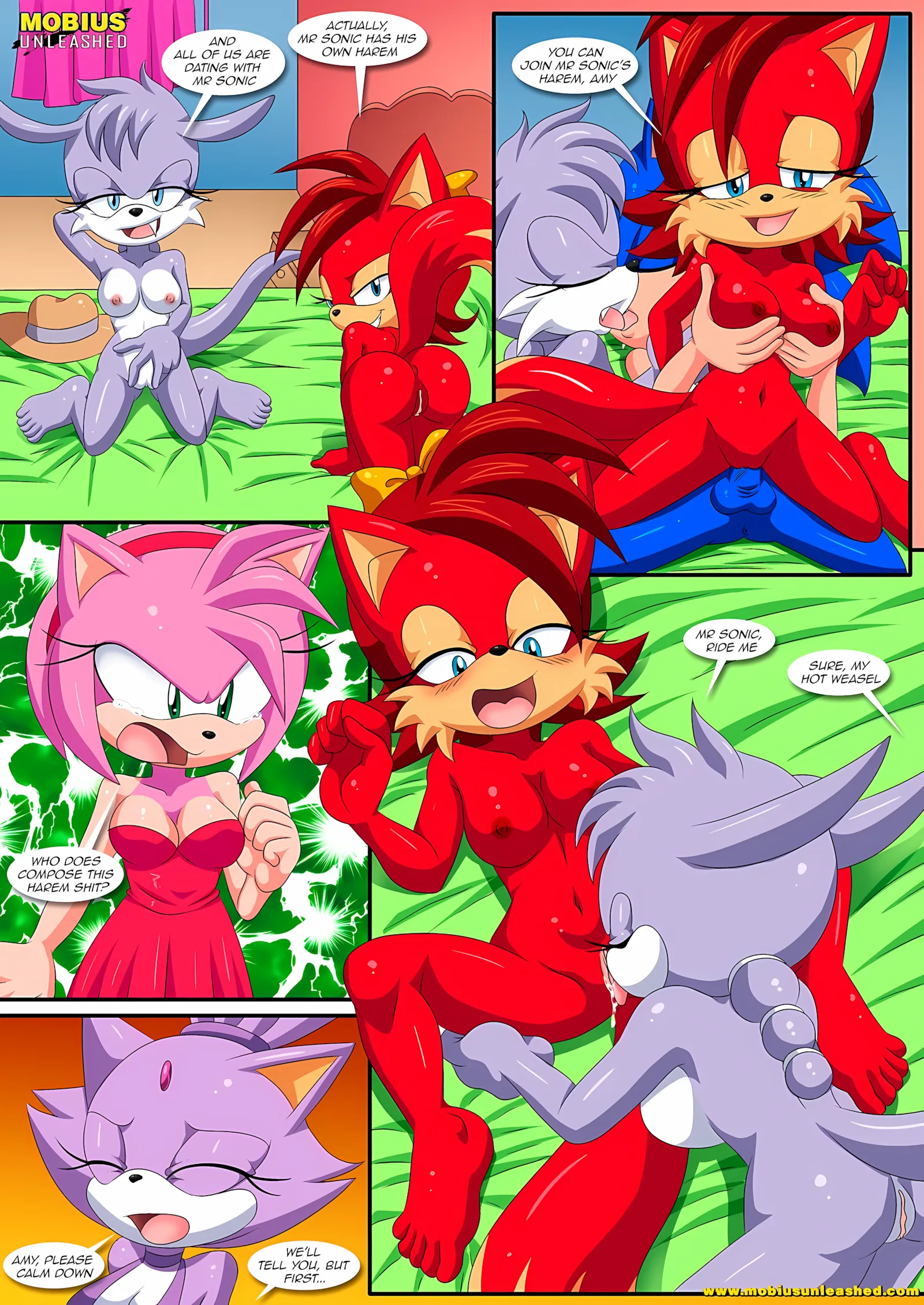 Burning Love (Sonic the Hedgehog) [Palcomix , Mobius Unleashed], 1 . Burning Love - Chapter 1 (Sonic the Hedgehog), page 12 of 38