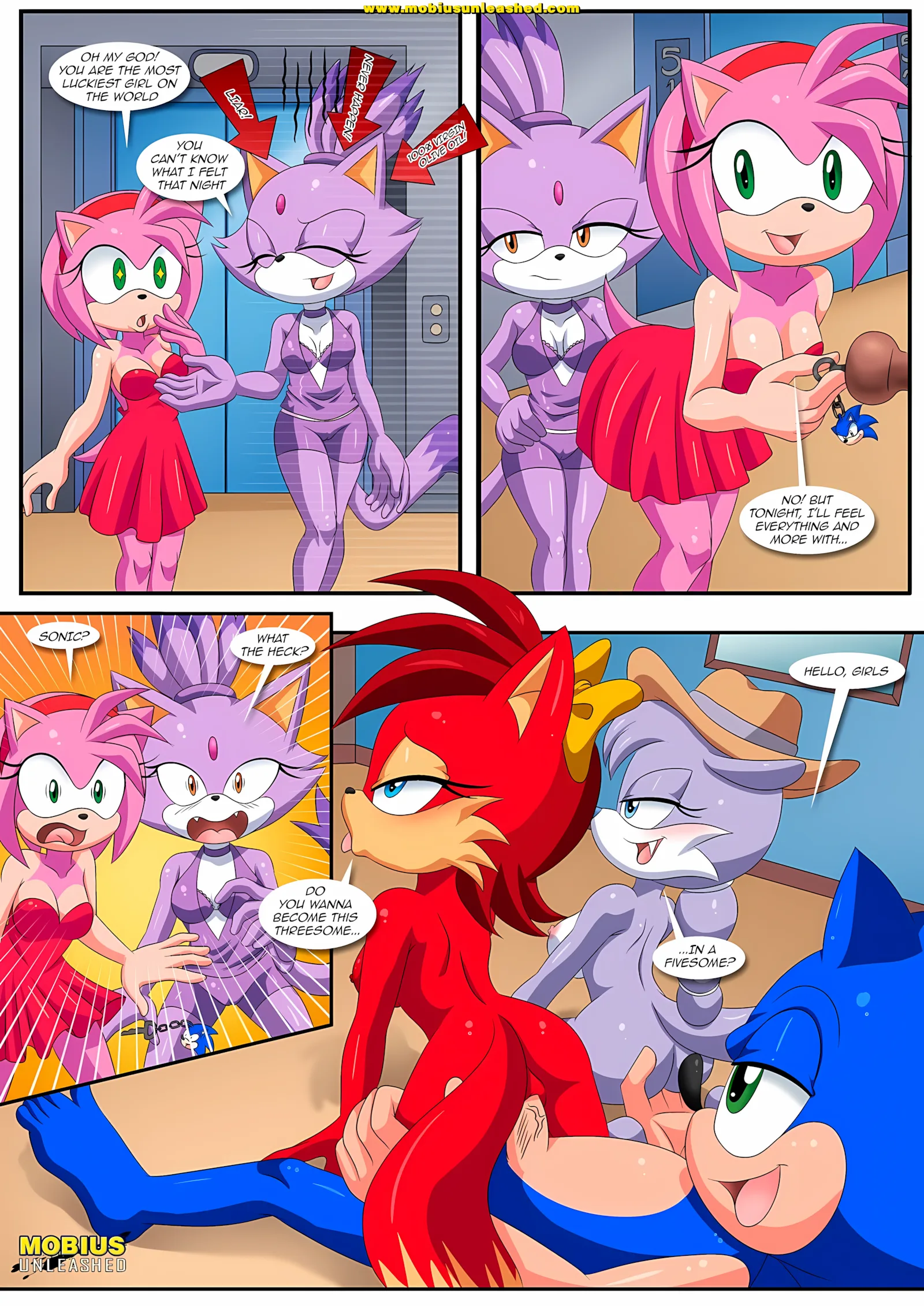 Burning Love (Sonic the Hedgehog) [Palcomix , Mobius Unleashed], 1 . Burning Love - Chapter 1 (Sonic the Hedgehog), page 10 of 38
