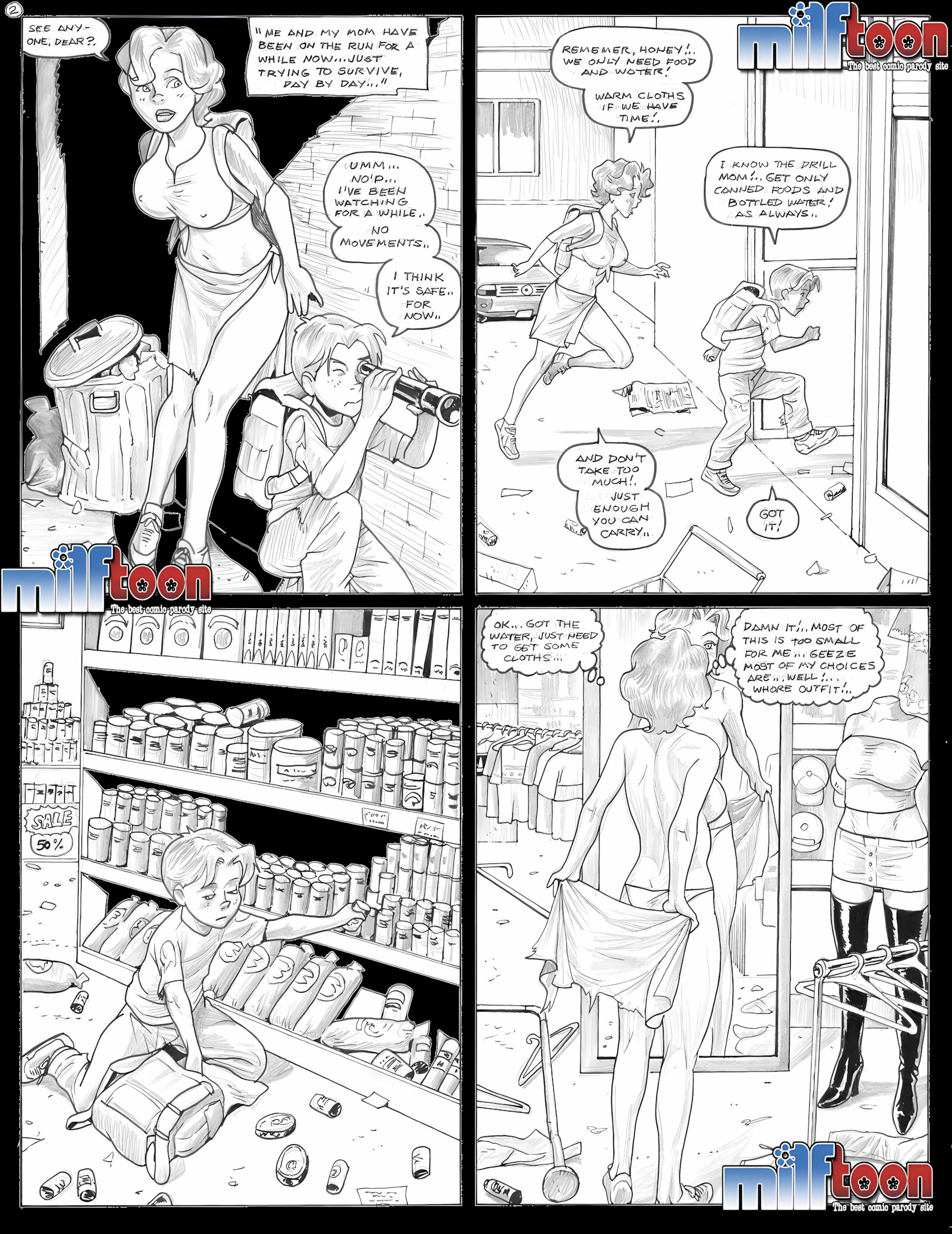 Contains Virus Zombies [Milftoon], Contains Virus Zombies, page 2 of 15