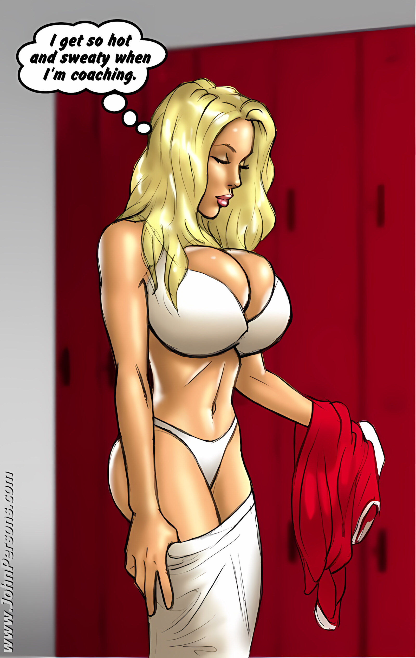 2 Hot Blondes Bet On Big Black Cocks [John Persons], 2 Hot Blondes Bet On Big Black Cocks, page 27 of 100