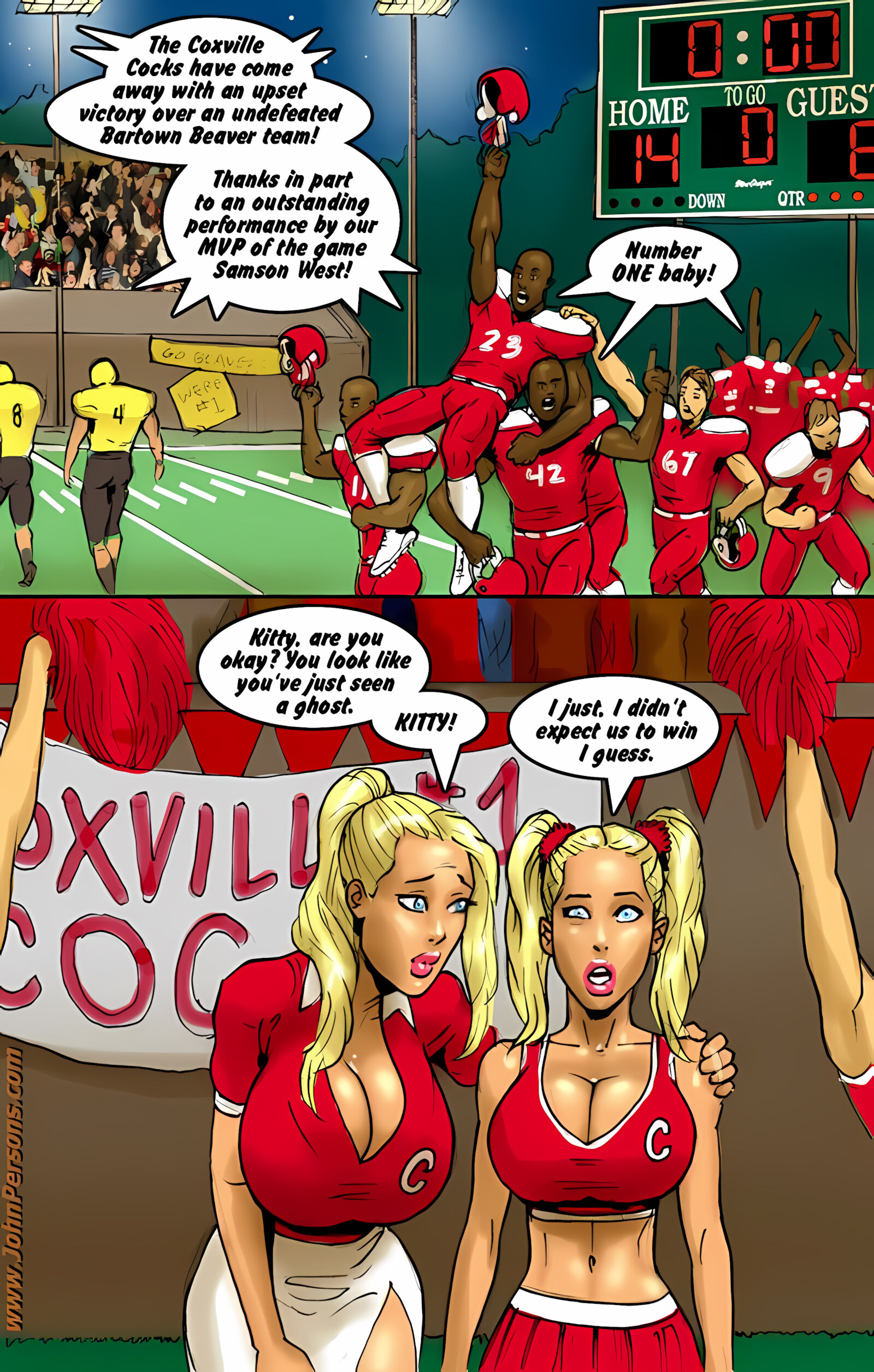 2 Hot Blondes Bet On Big Black Cocks [John Persons], 2 Hot Blondes Bet On Big Black Cocks, page 2 of 94