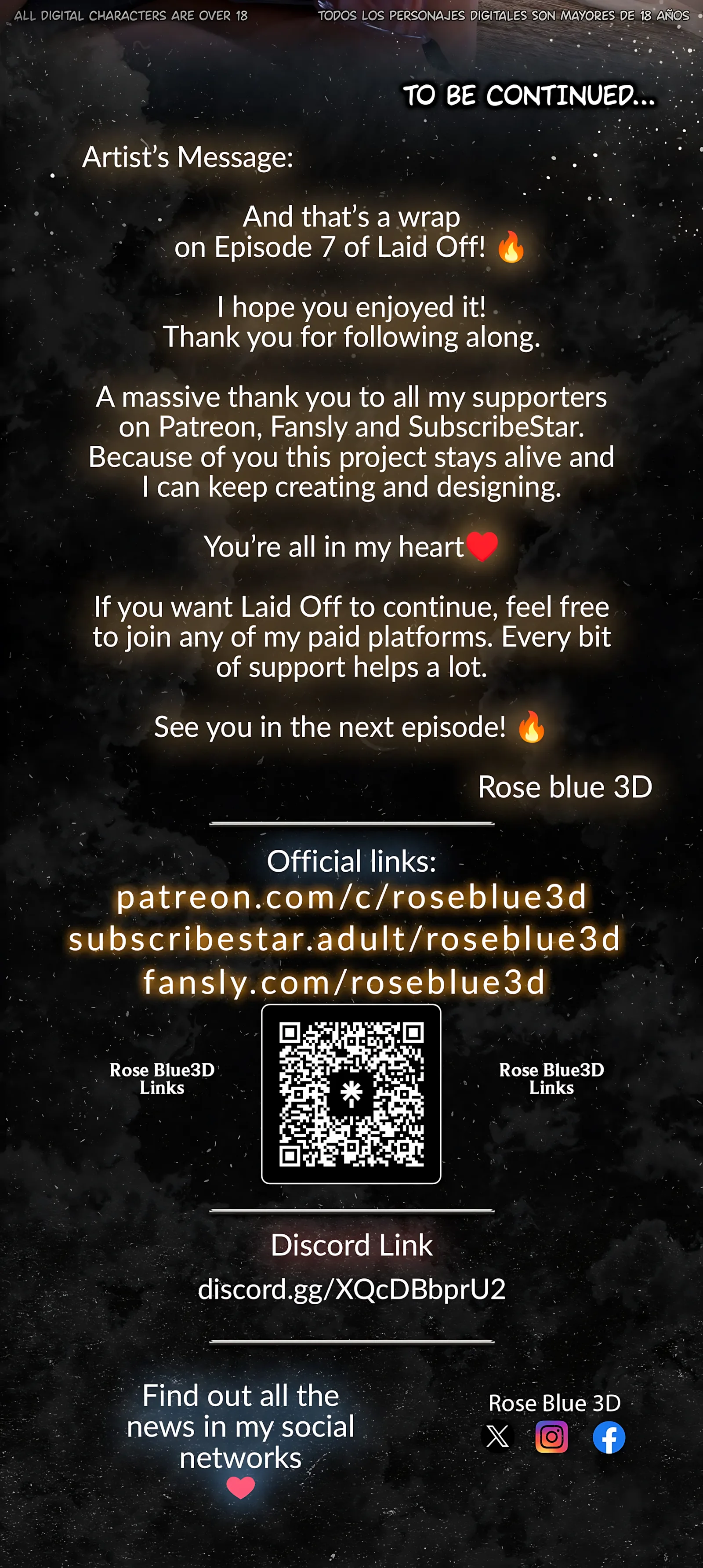 Dismissed [Rose Blue 3D], 7 . Dismissed - Ch.7, page 88 of 88