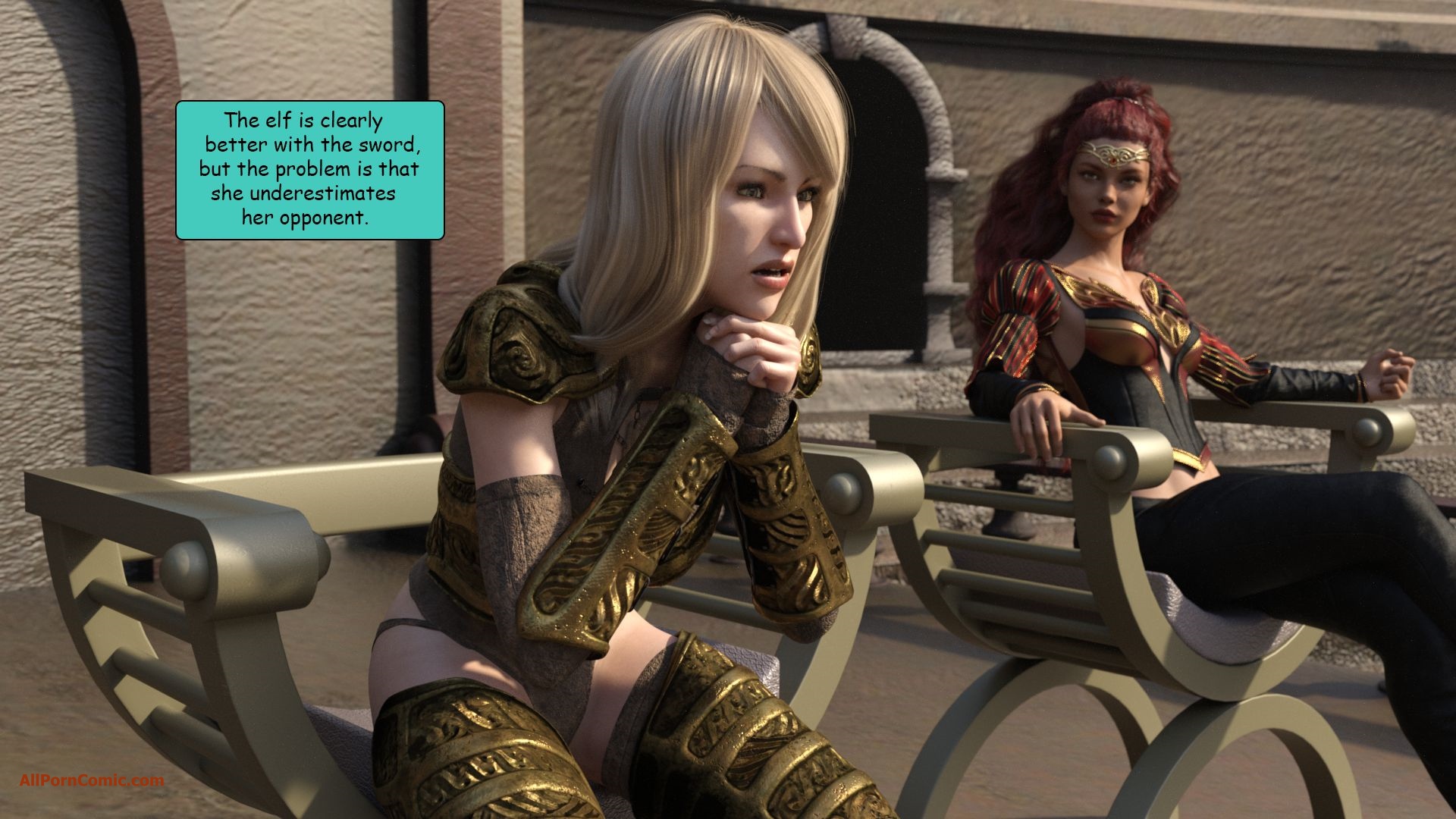 Elf vs Barbarian [Kizaru3d], Elf vs Barbarian 1, page 16 of 55