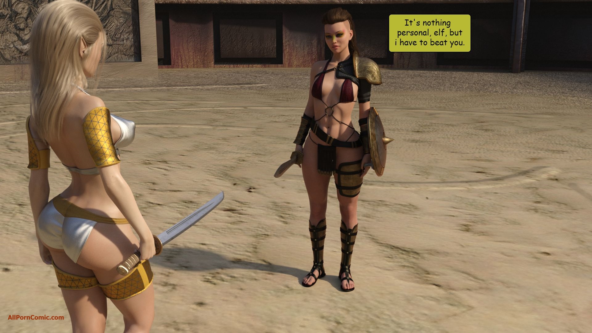 Elf vs Barbarian [Kizaru3d], Elf vs Barbarian 1, page 4 of 55