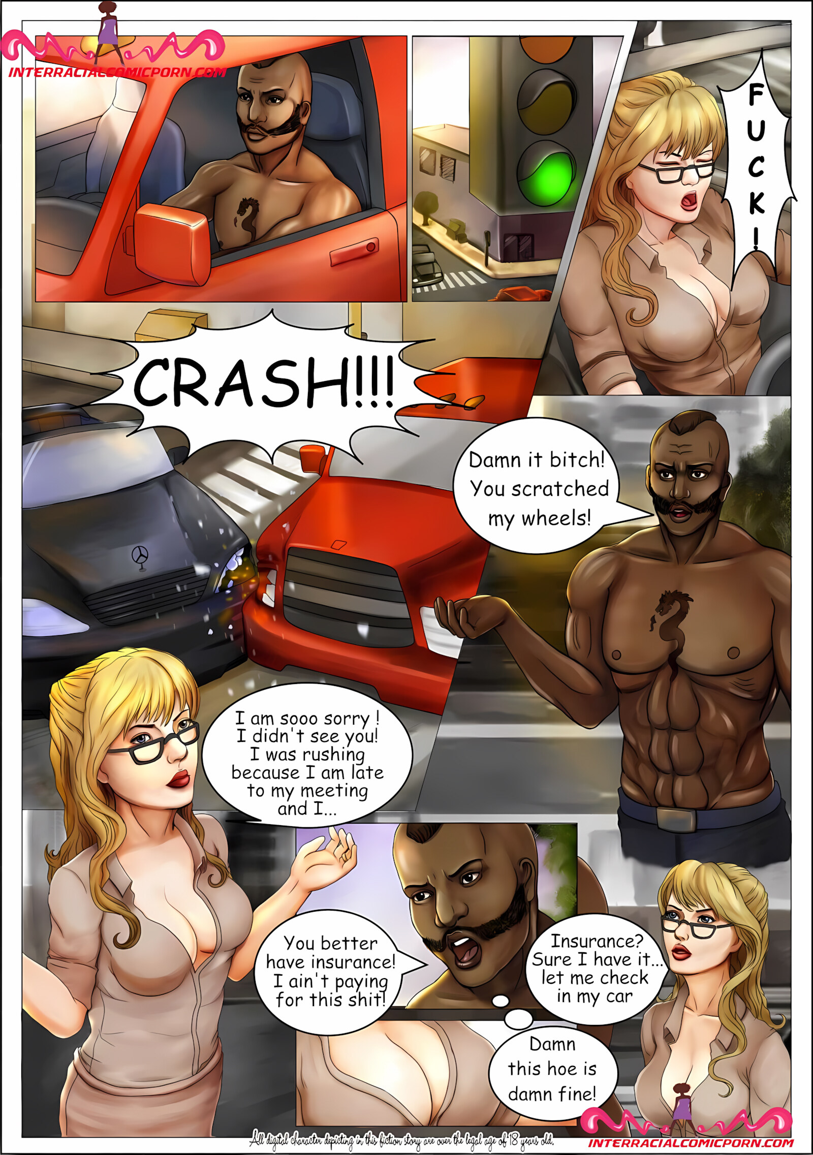 Accident Punishment [InterracialComicPorn], Accident Punishment, page 1 of 10