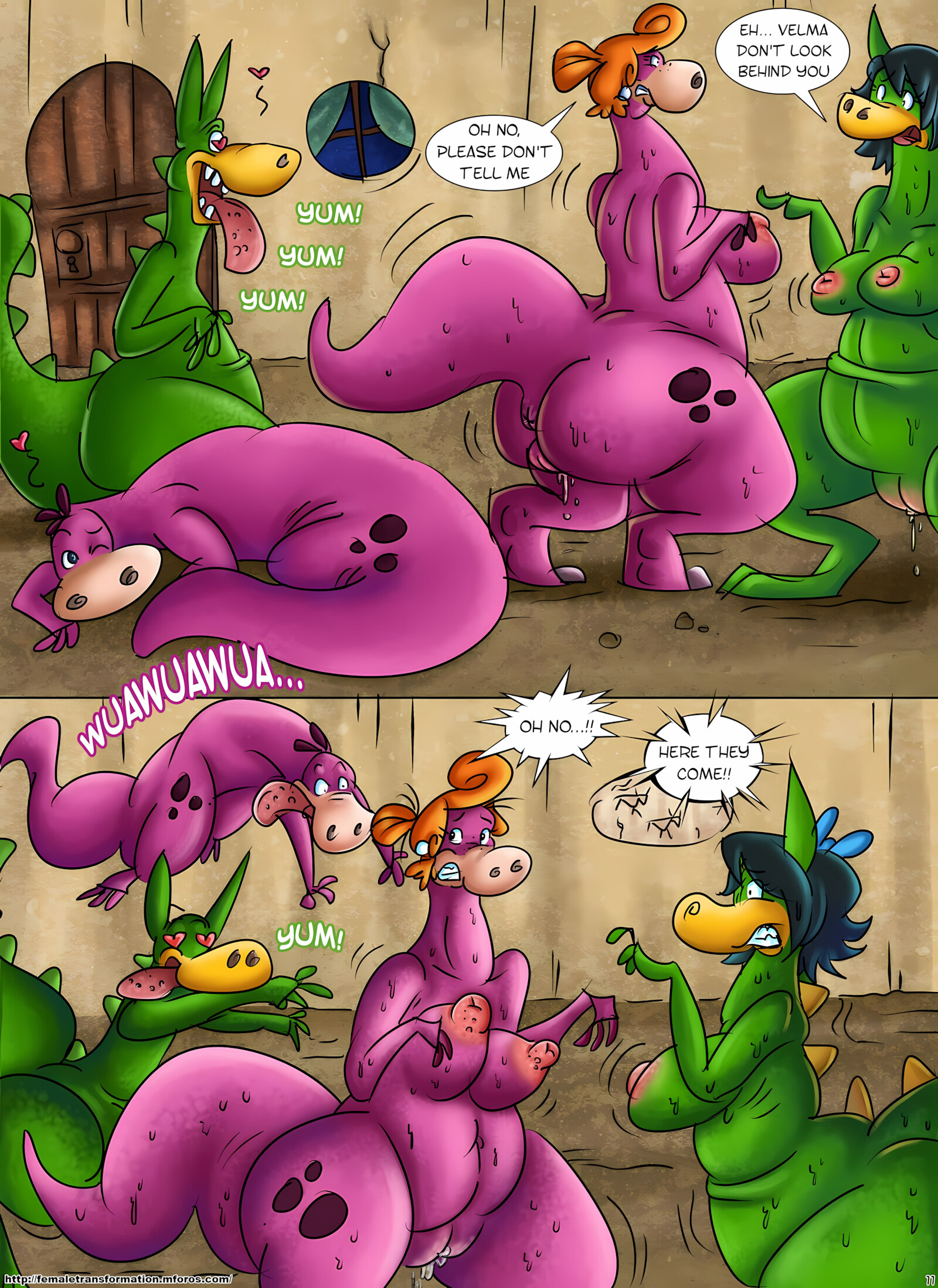 Flintsones with Betty Rubble and Wilma Flintstone [Locofuria], Flintsones with Betty Rubble and Wilma Flintstone, page 14 of 23