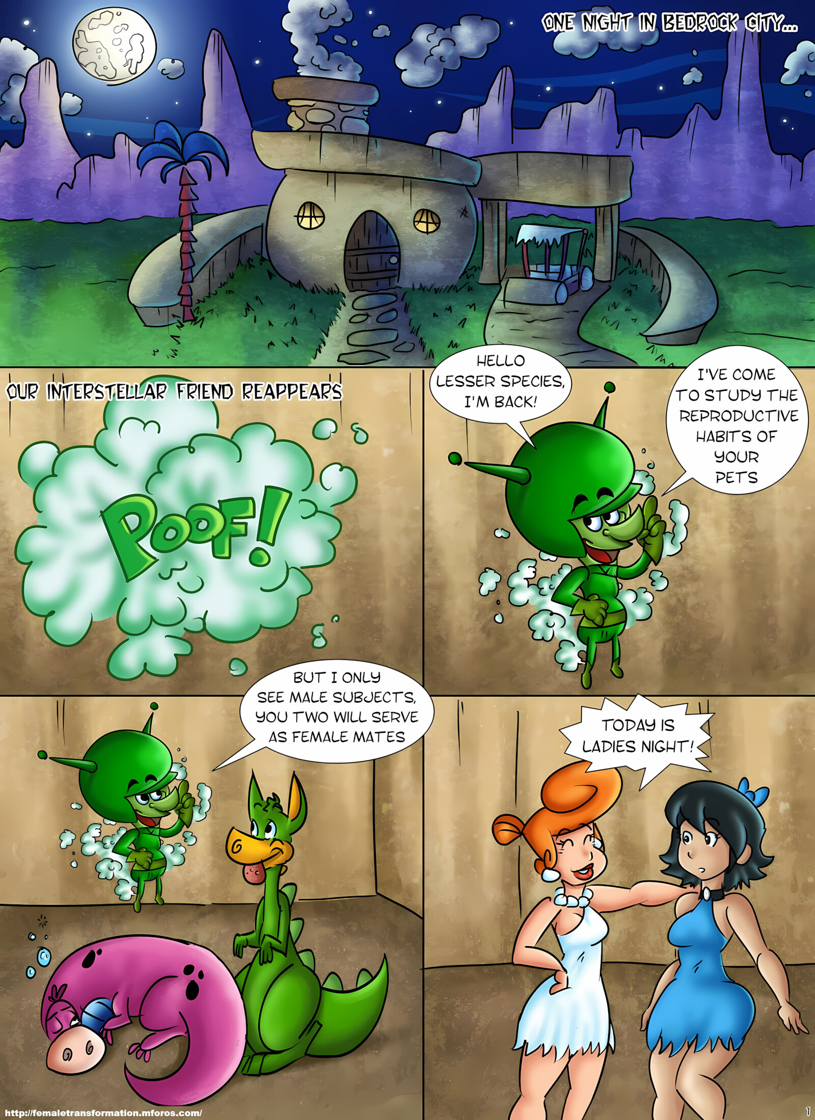 Flintsones with Betty Rubble and Wilma Flintstone [Locofuria], Flintsones with Betty Rubble and Wilma Flintstone, page 4 of 23