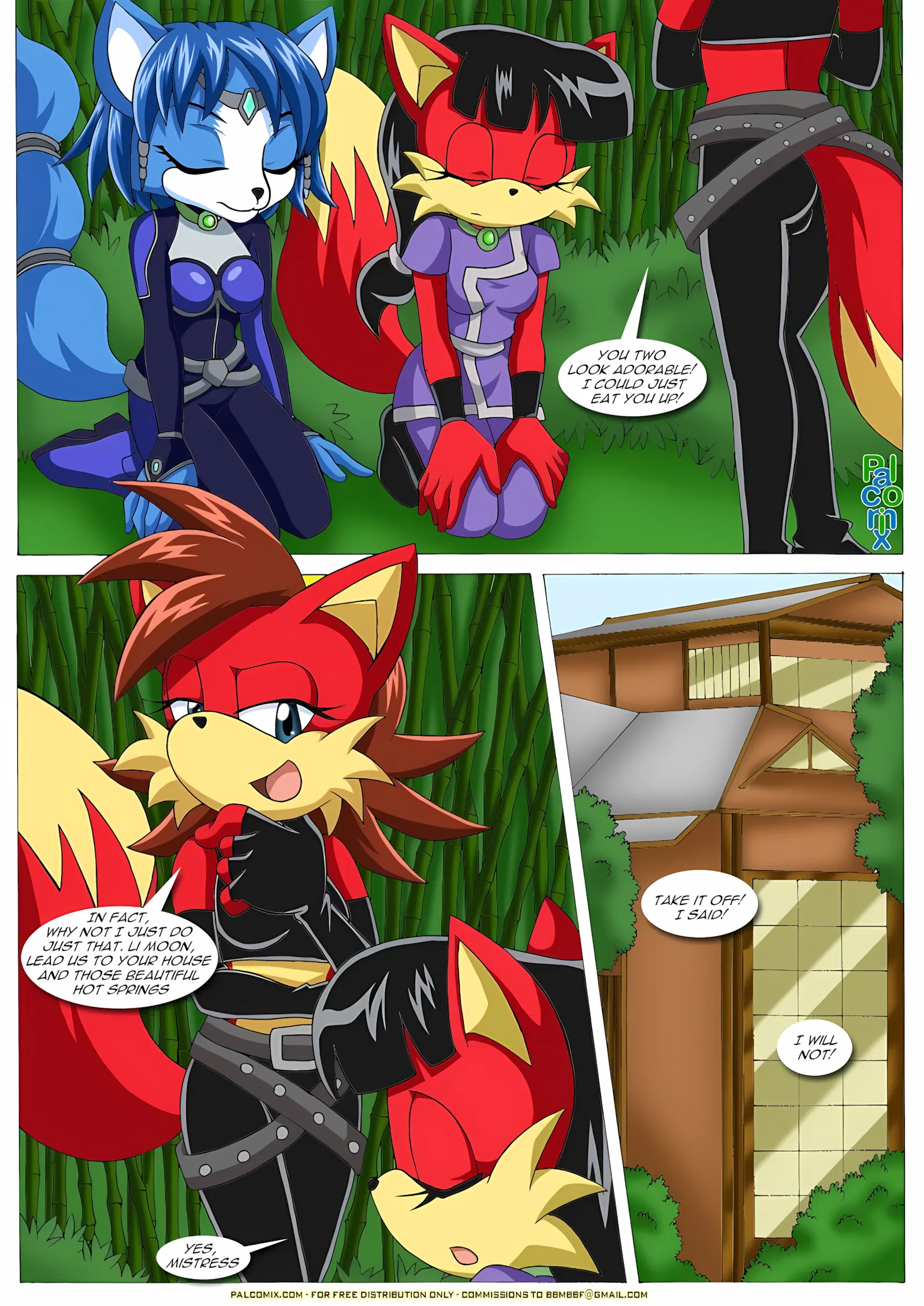 FoXXXes (Star Fox , Sonic the Hedgehog) [Palcomix], 1 . FoXXXes - Chapter 1 (Star Fox , Sonic the Hedgehog) [Palcomix], page 5 of 40