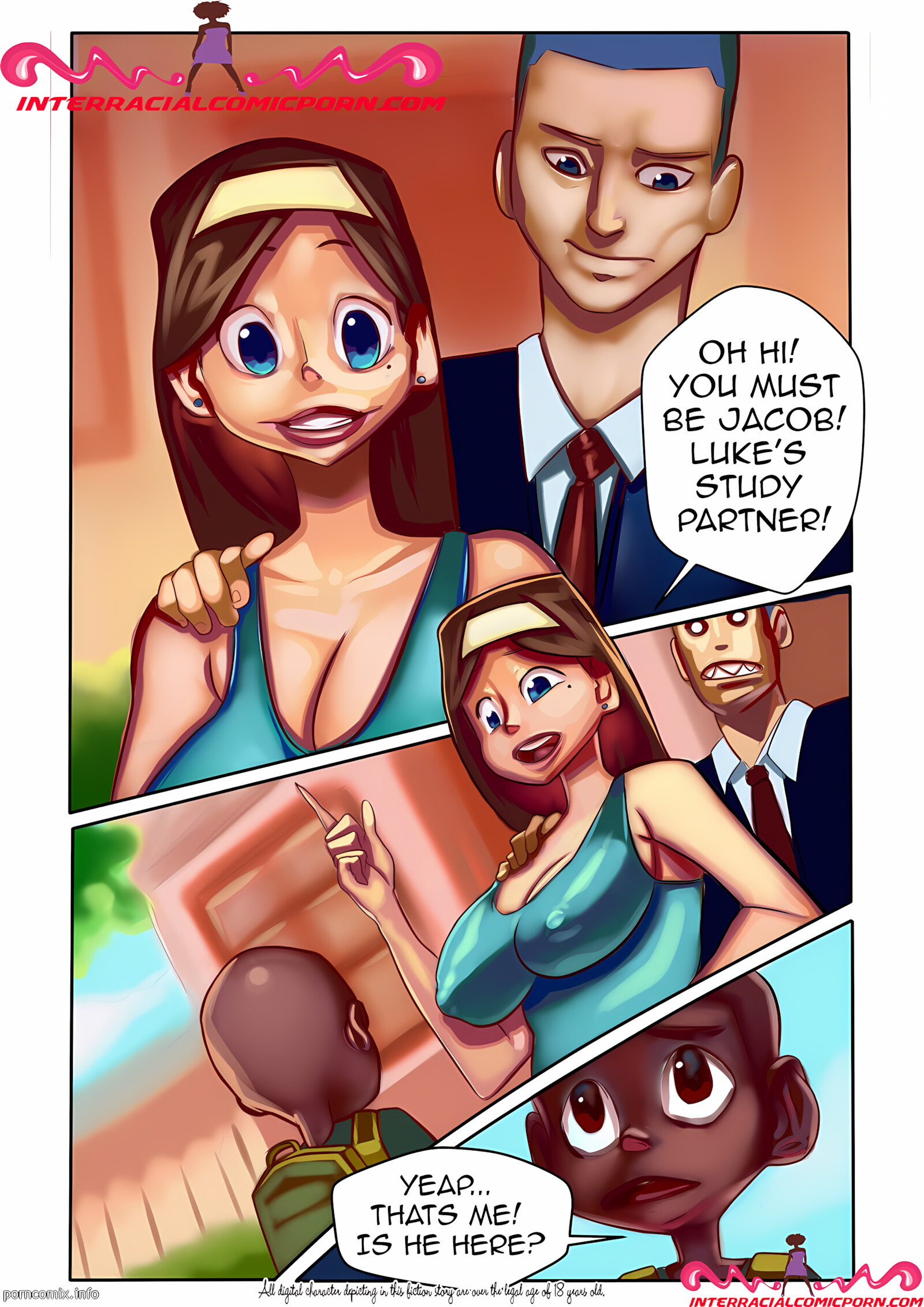 Friend’s Mom [InterracialComicPorn], Friend’s Mom, page 1 of 12