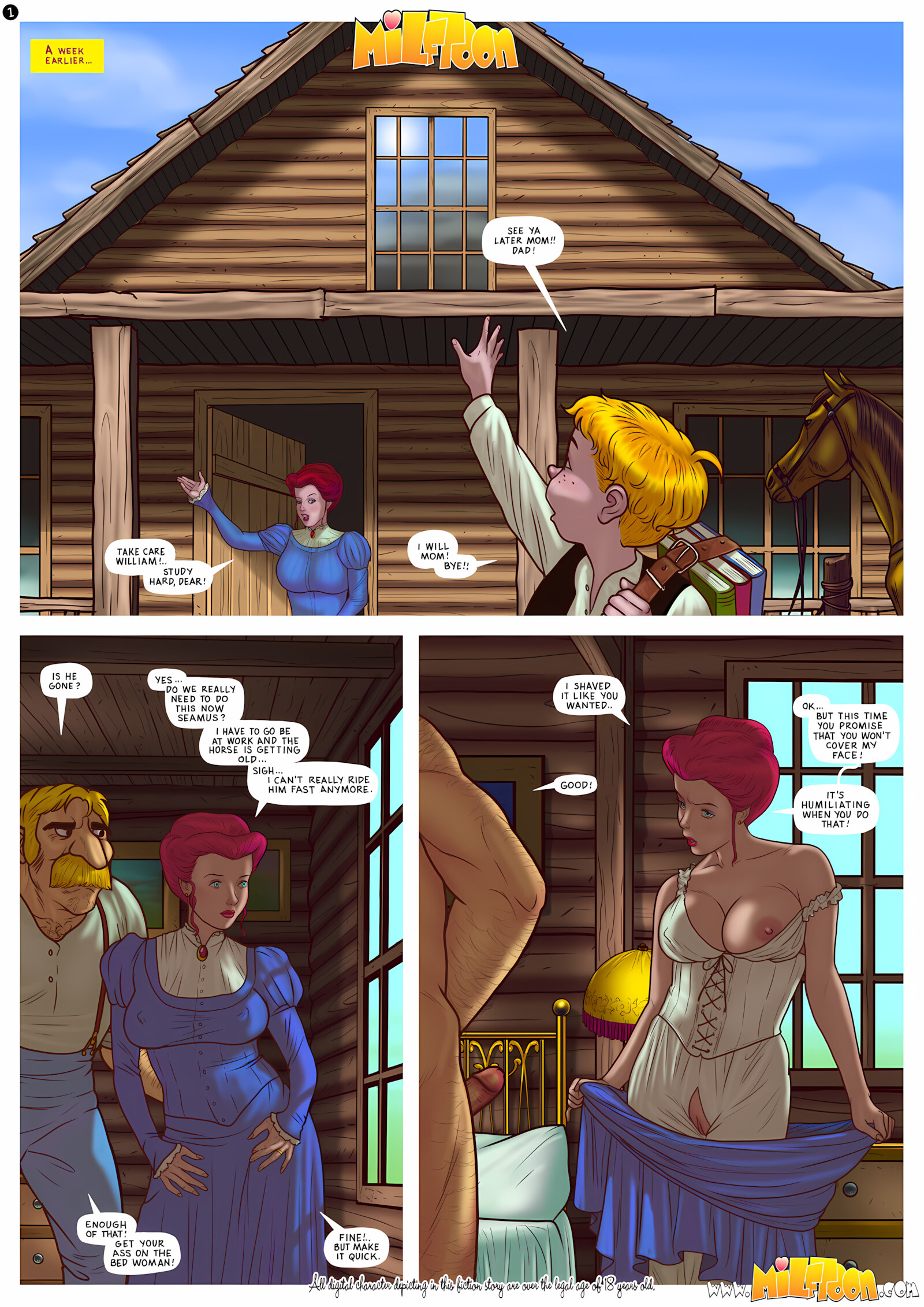 Fuck Fuck West [Milftoon], Fuck Fuck West, page 2 of 21
