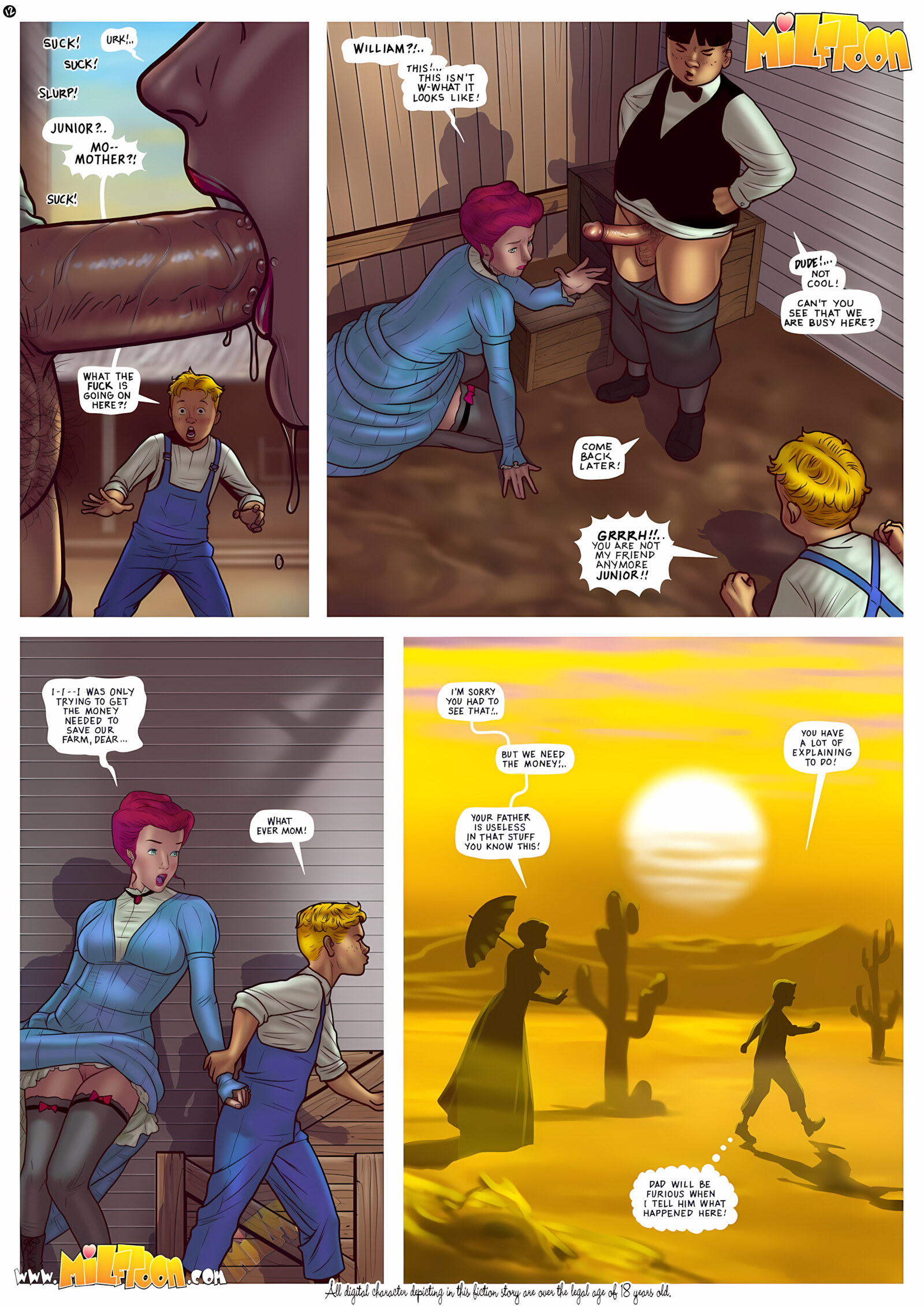 Fuck Fuck West [Milftoon], Fuck Fuck West, page 13 of 21