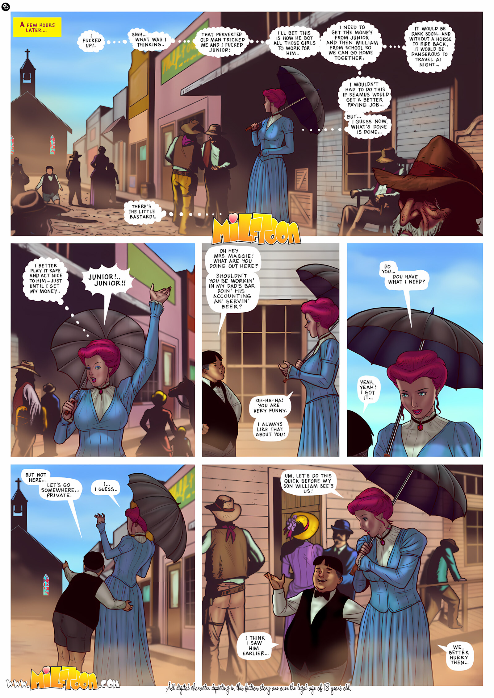 Fuck Fuck West [Milftoon], Fuck Fuck West, page 9 of 21