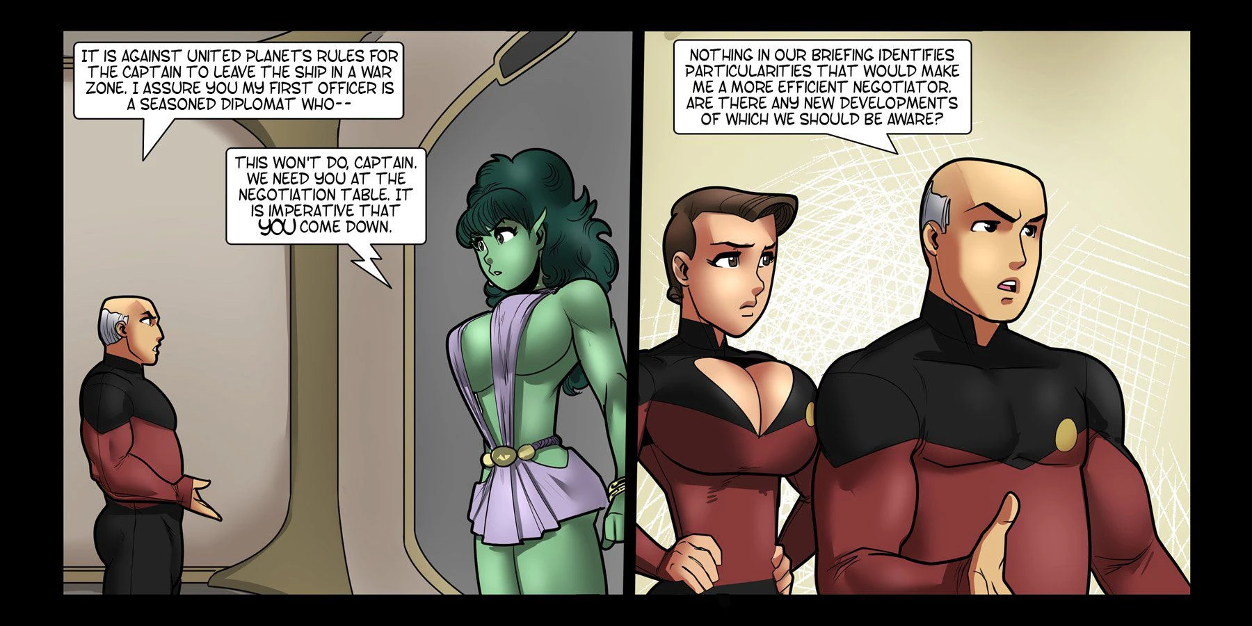 Galaxy Jaunt (Star Trek) [Rabies T Lagomorph], 2 . Galaxy Jaunt - Chapter 2 [Rabies T Lagomorph], page 12 of 26