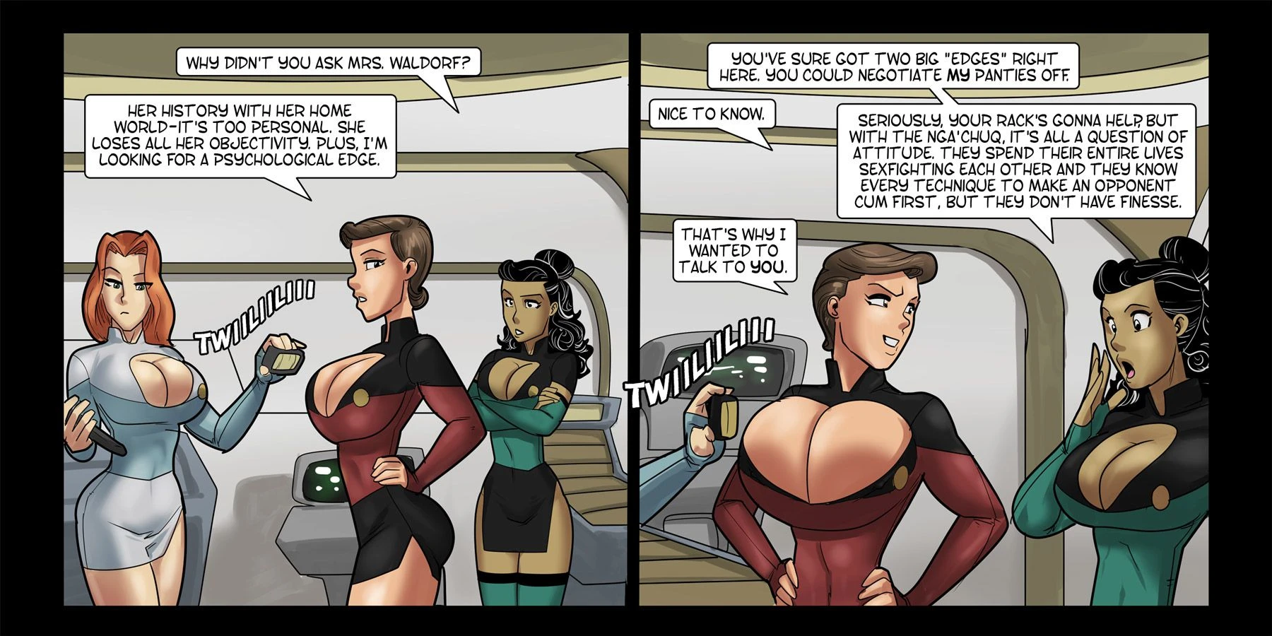 Galaxy Jaunt (Star Trek) [Rabies T Lagomorph], 1 . Galaxy Jaunt - Chapter 1 [Rabies T Lagomorph], page 13 of 39