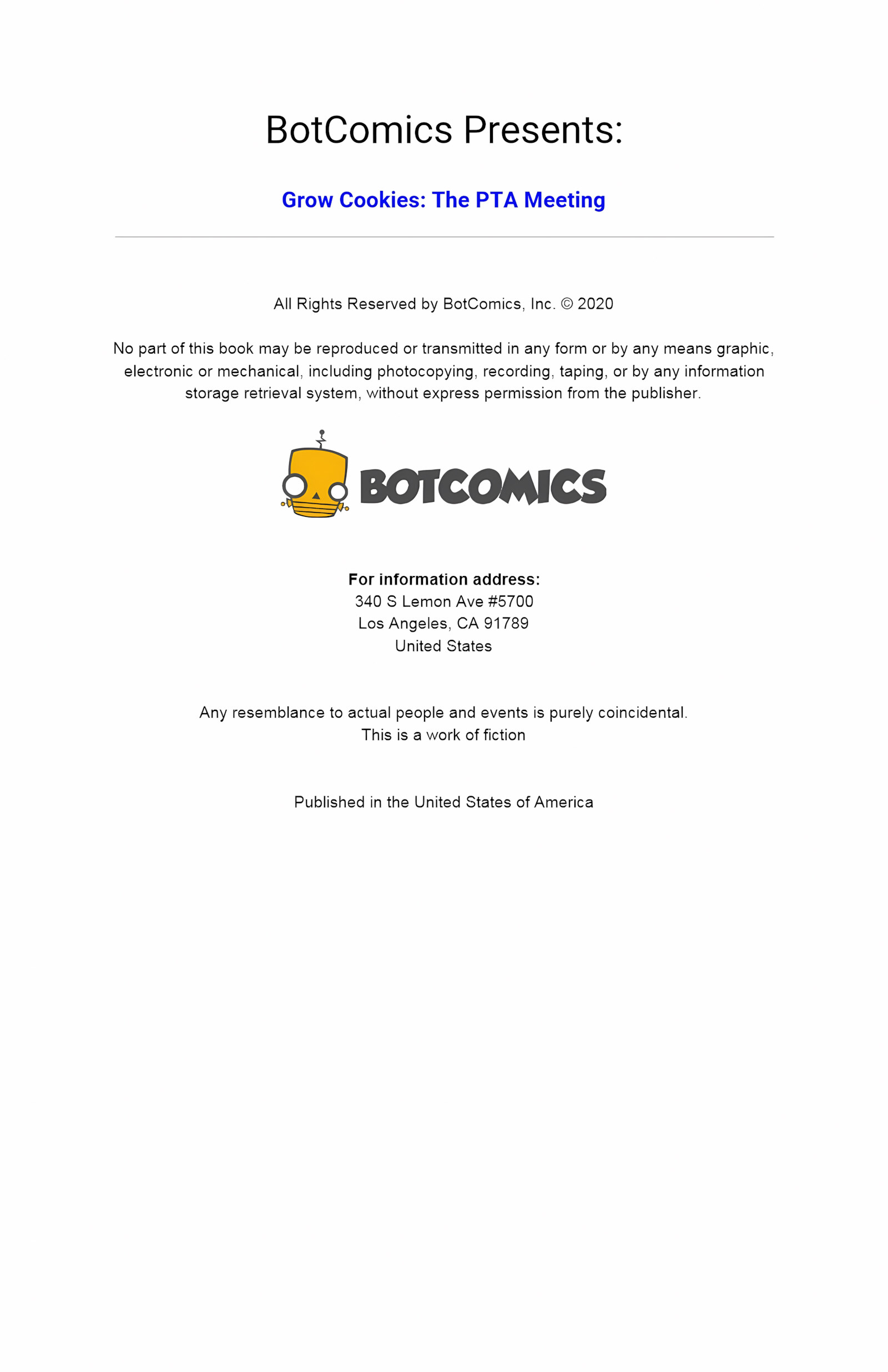 Grow Cookies – The PTA Meeting [Botcomics], Grow Cookies – The PTA Meeting, page 2 of 13