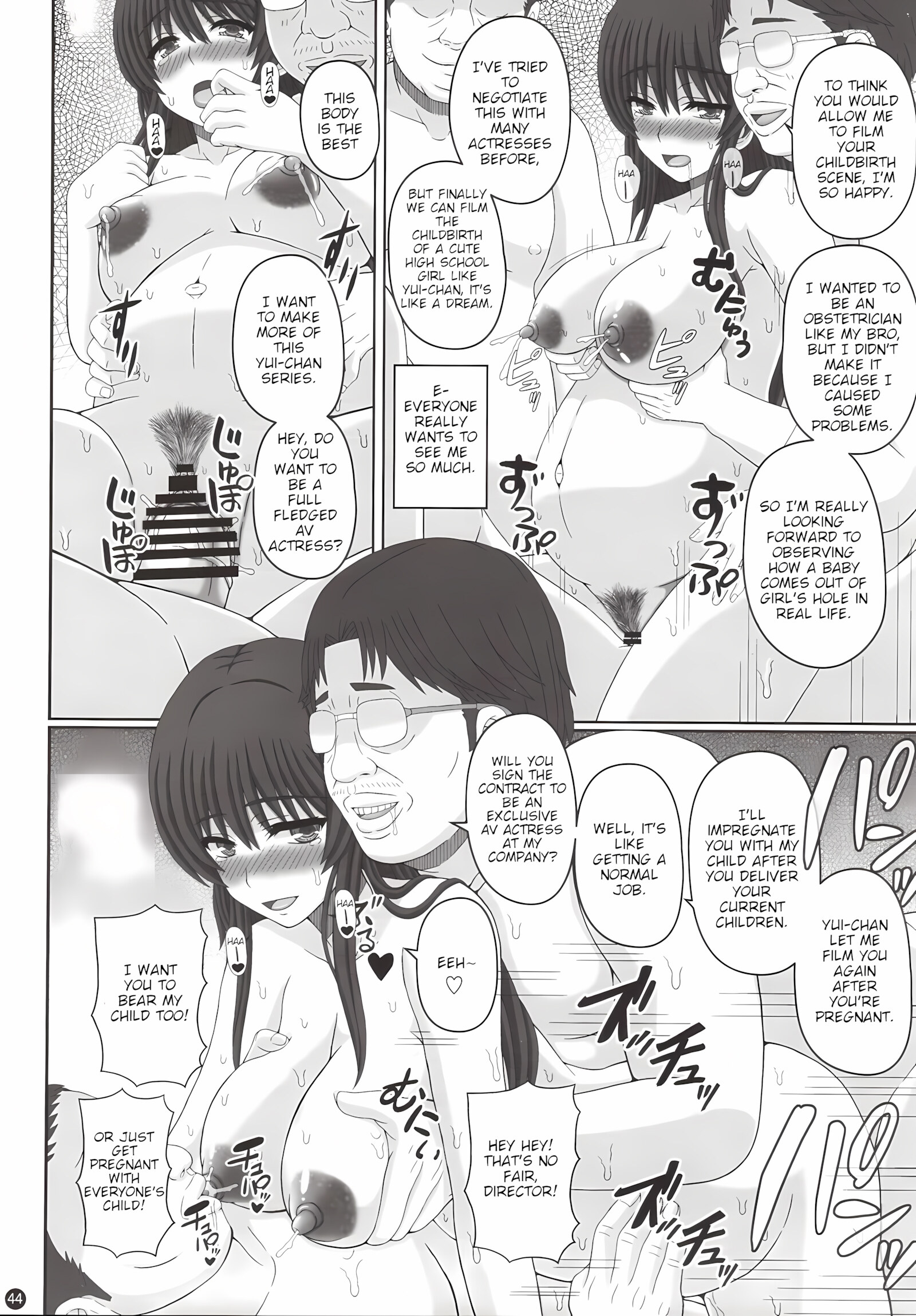 Iinchou Wa Class No Ninshin Pet [Shiawase No Katachi], Iinchou Wa Class No Ninshin Pet 3, page 43 of 50