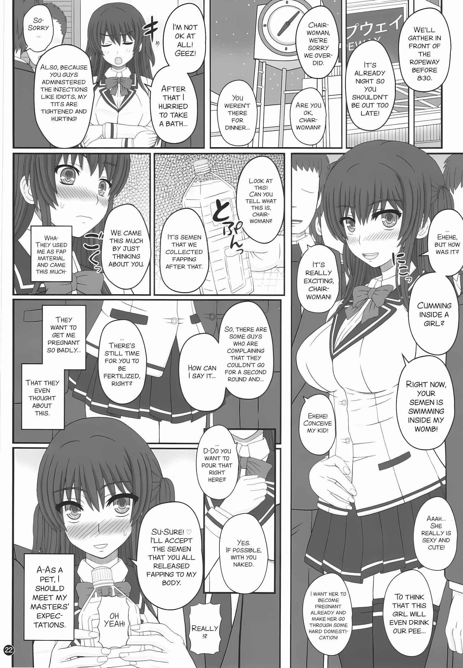Iinchou Wa Class No Ninshin Pet [Shiawase No Katachi], Iinchou Wa Class No Ninshin Pet 1, page 22 of 26