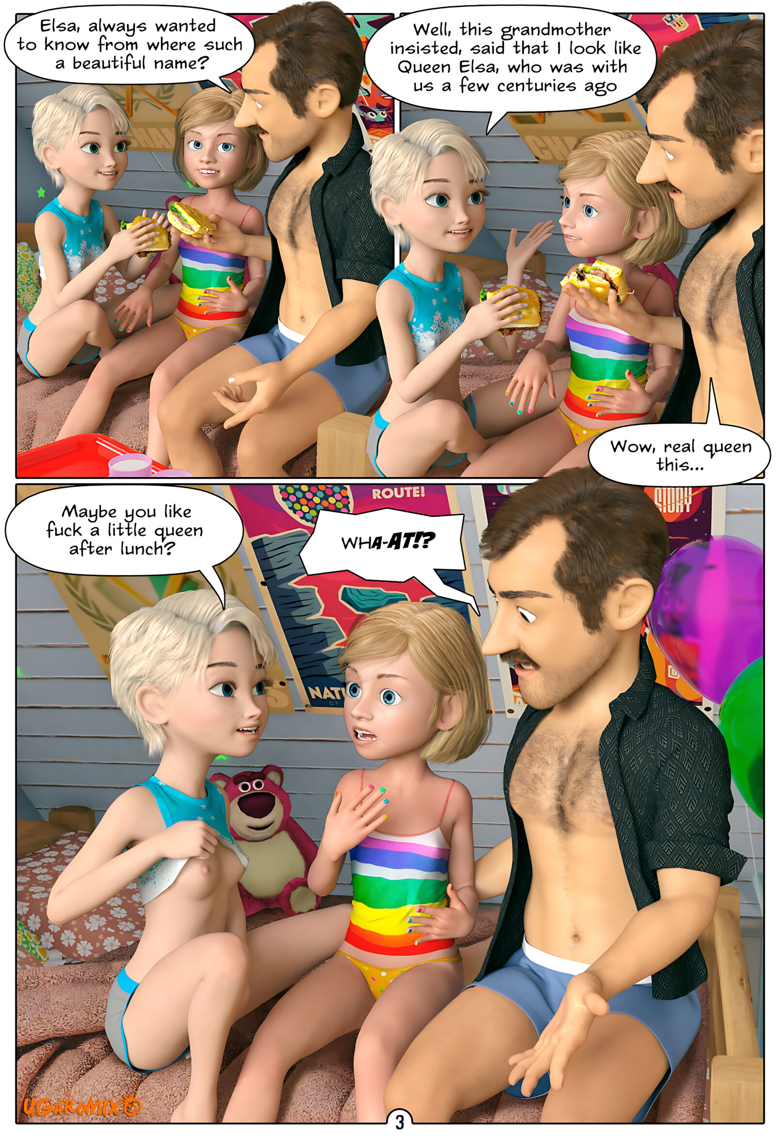 Inside Riley [Ugaromix], Inside Riley - Lesson For Elsa, page 4 of 20