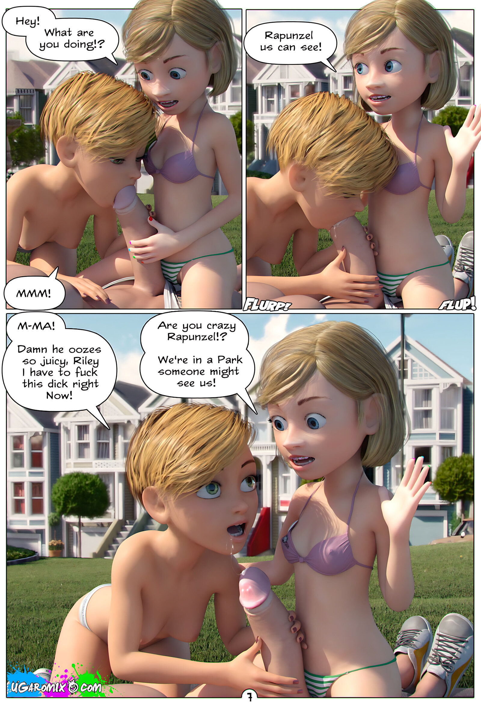 Inside Riley [Ugaromix], Inside Riley - In The Park With Rapunzel, page 8 of 20