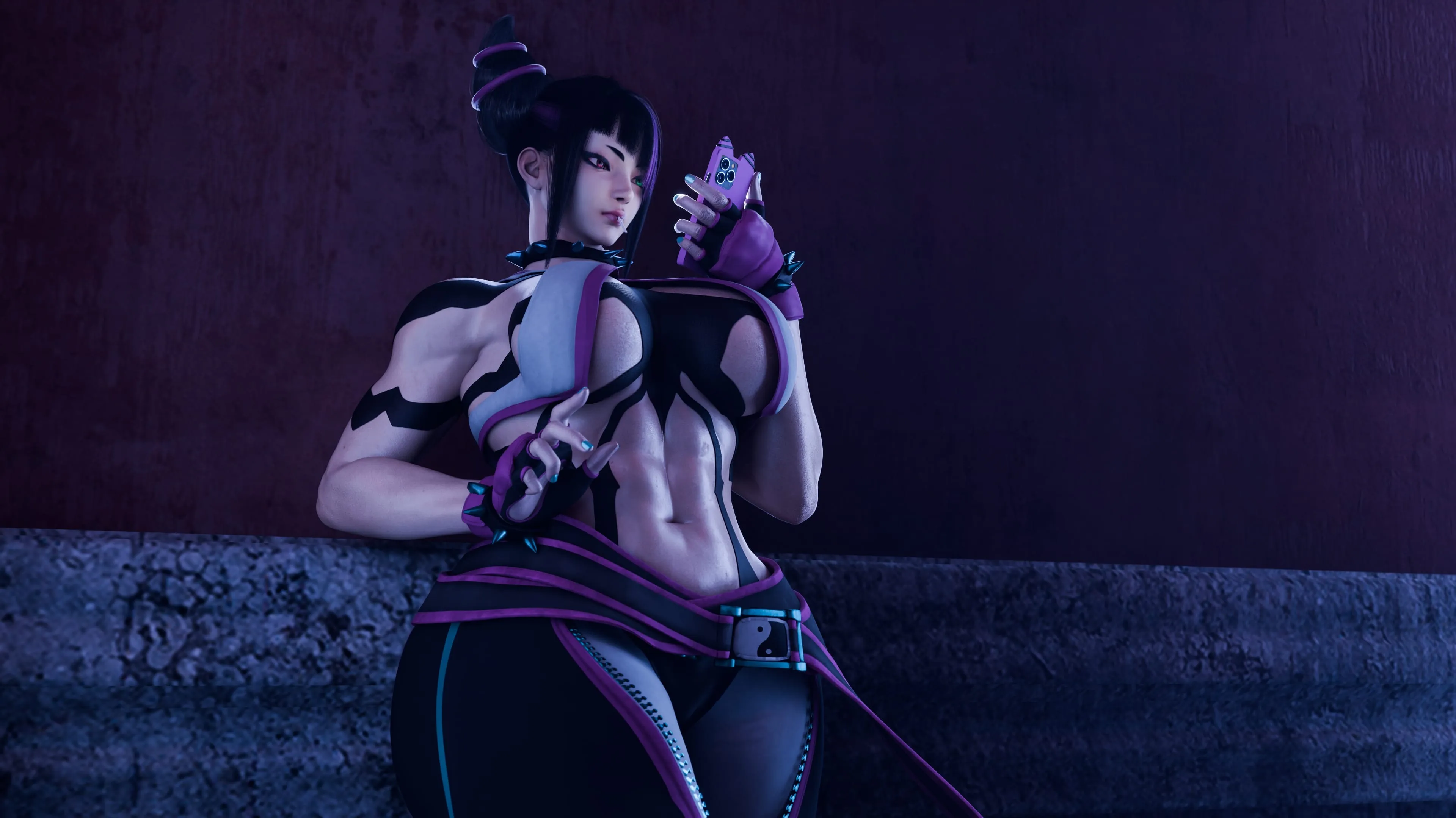Juri Han – Marked By The Spider (Street Fighter), 1.5 . Juri Han - Marked By The Spider - Textless - Chapter 1 [PervertMuffinMajima], page 81 of 144