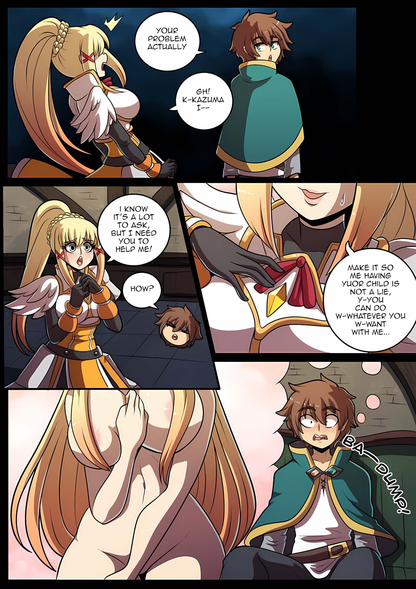 Konosubass [Kinkymation], Konosubass - Darkness, page 6 of 22