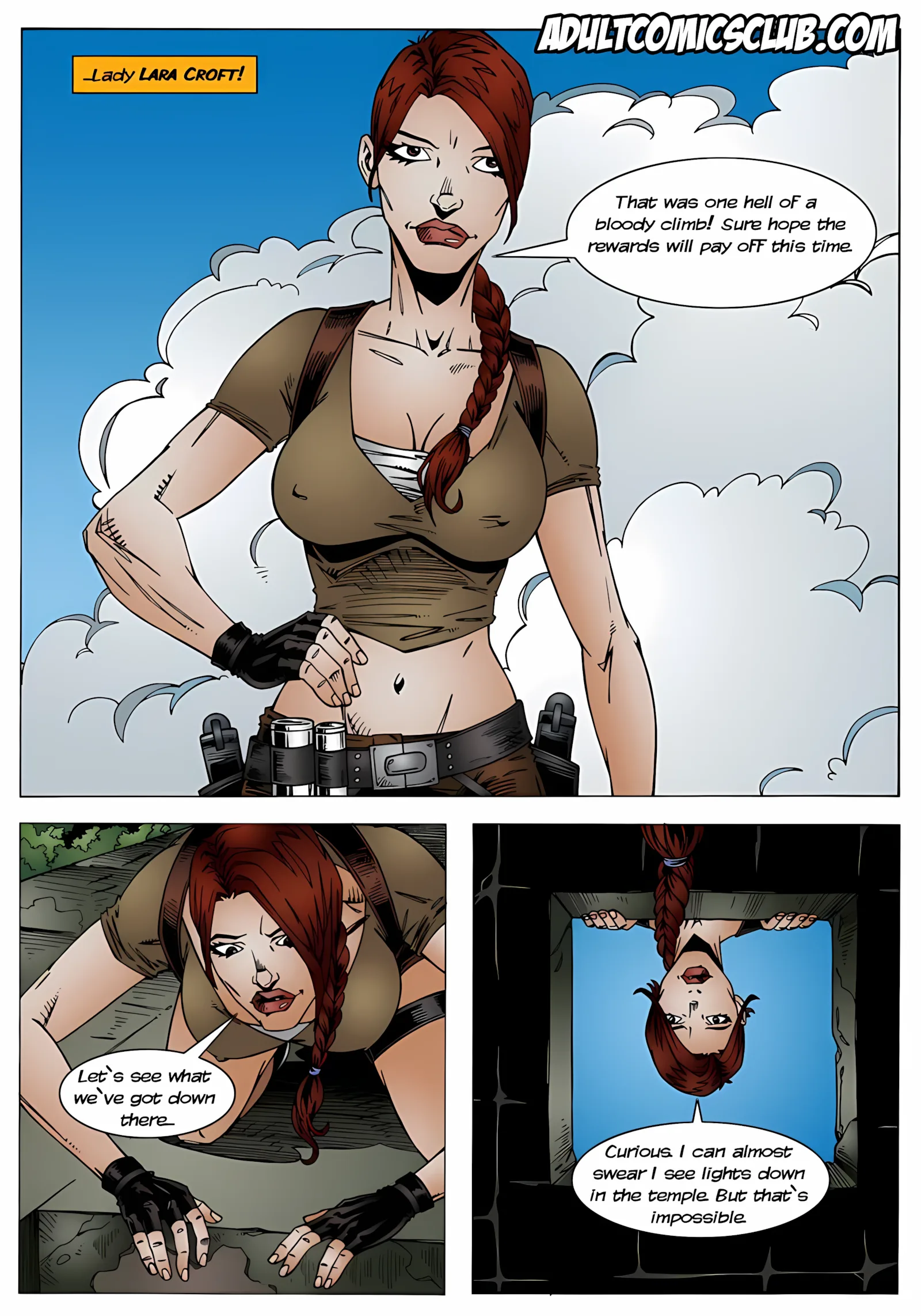 Lara Croft (Tomb Raider) [AdultComicsClub], 1 . Lara Croft - Chapter 1 (Tomb Raider) [AdultComicsClub], page 2 of 10