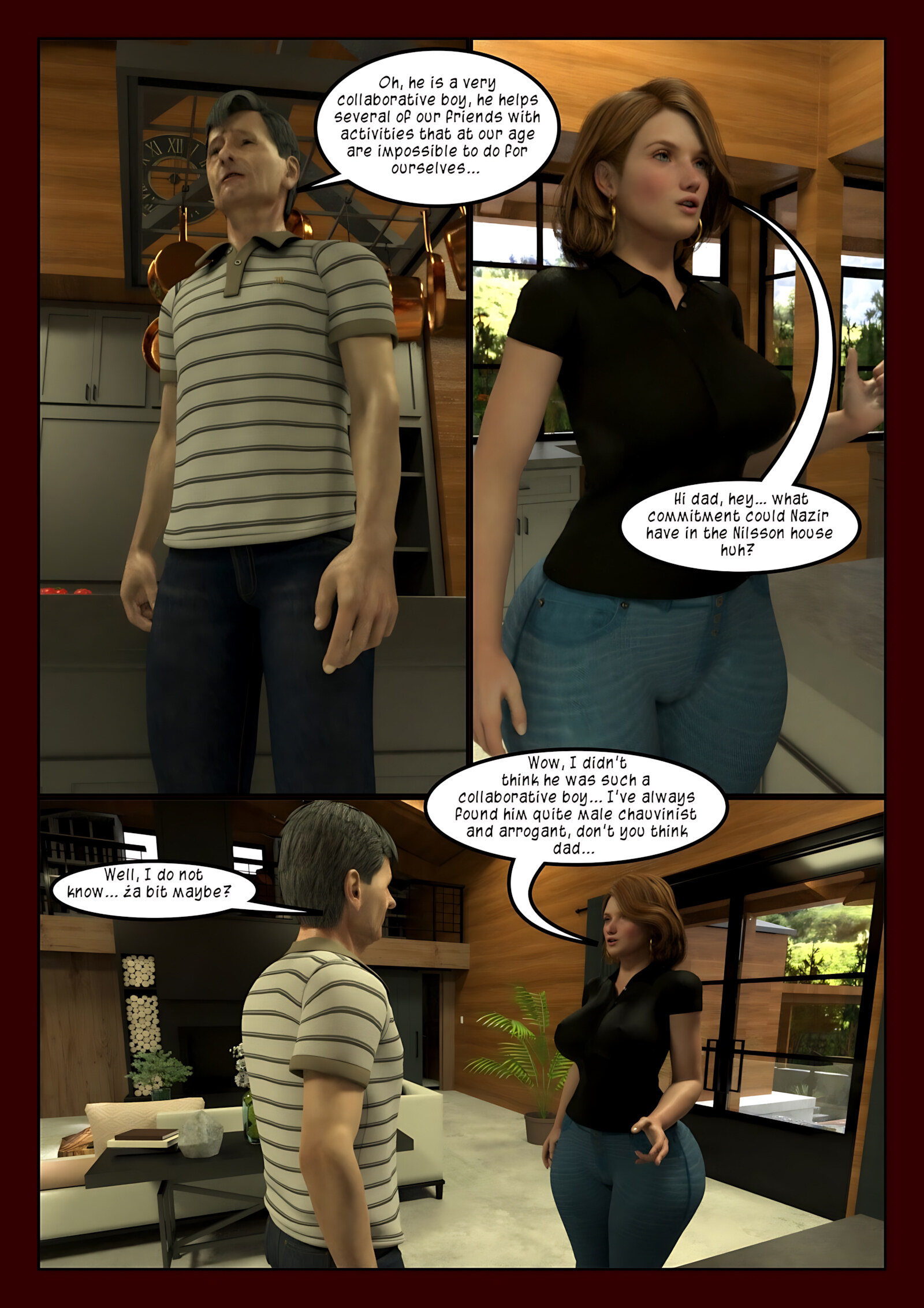 Lonely Swedish Wife [Moiarte3D], Lonely Swedish Wife 2, page 27 of 29