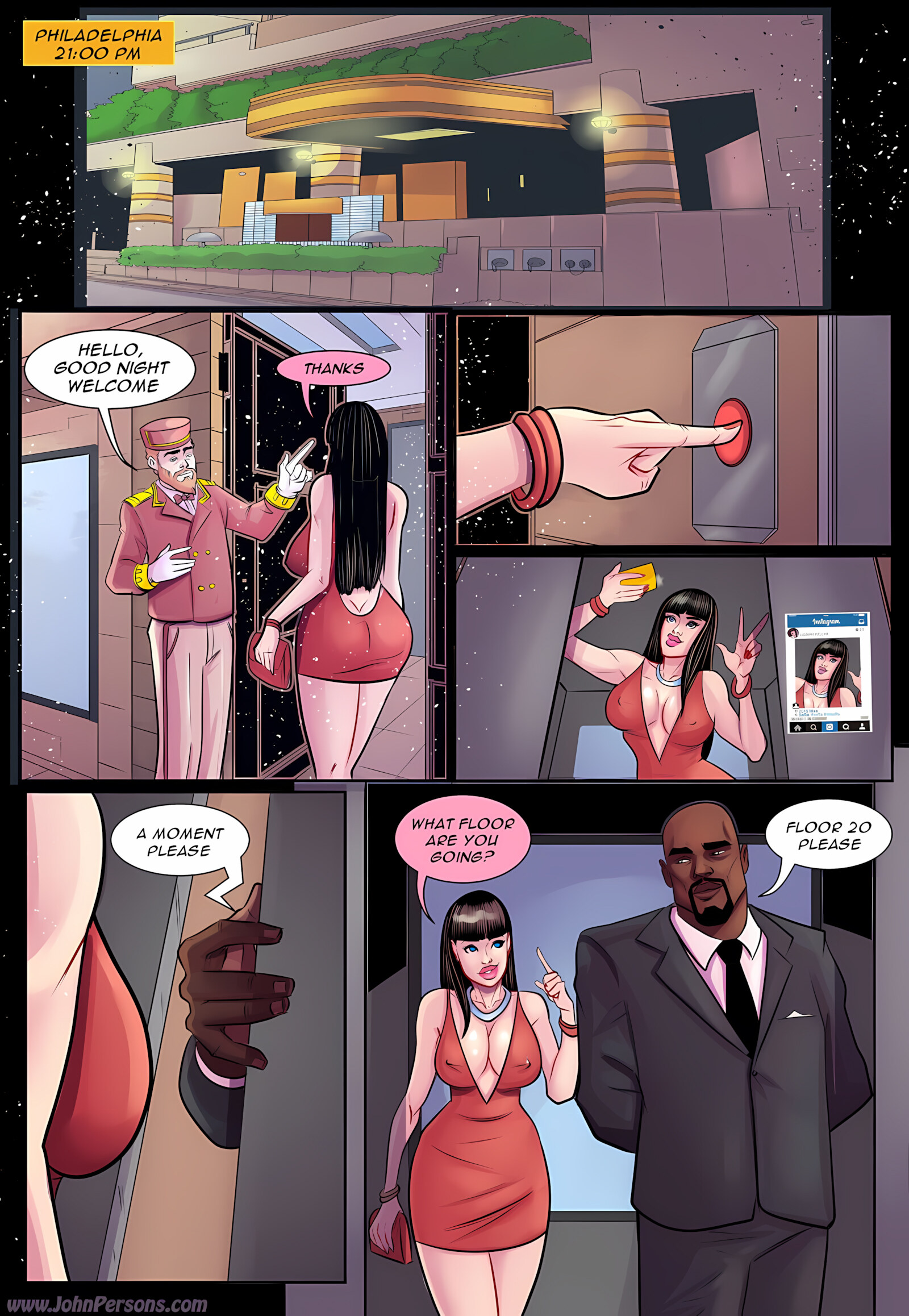 Luciana Fellini [John Persons], Luciana Fellini - Elevator, page 2 of 15