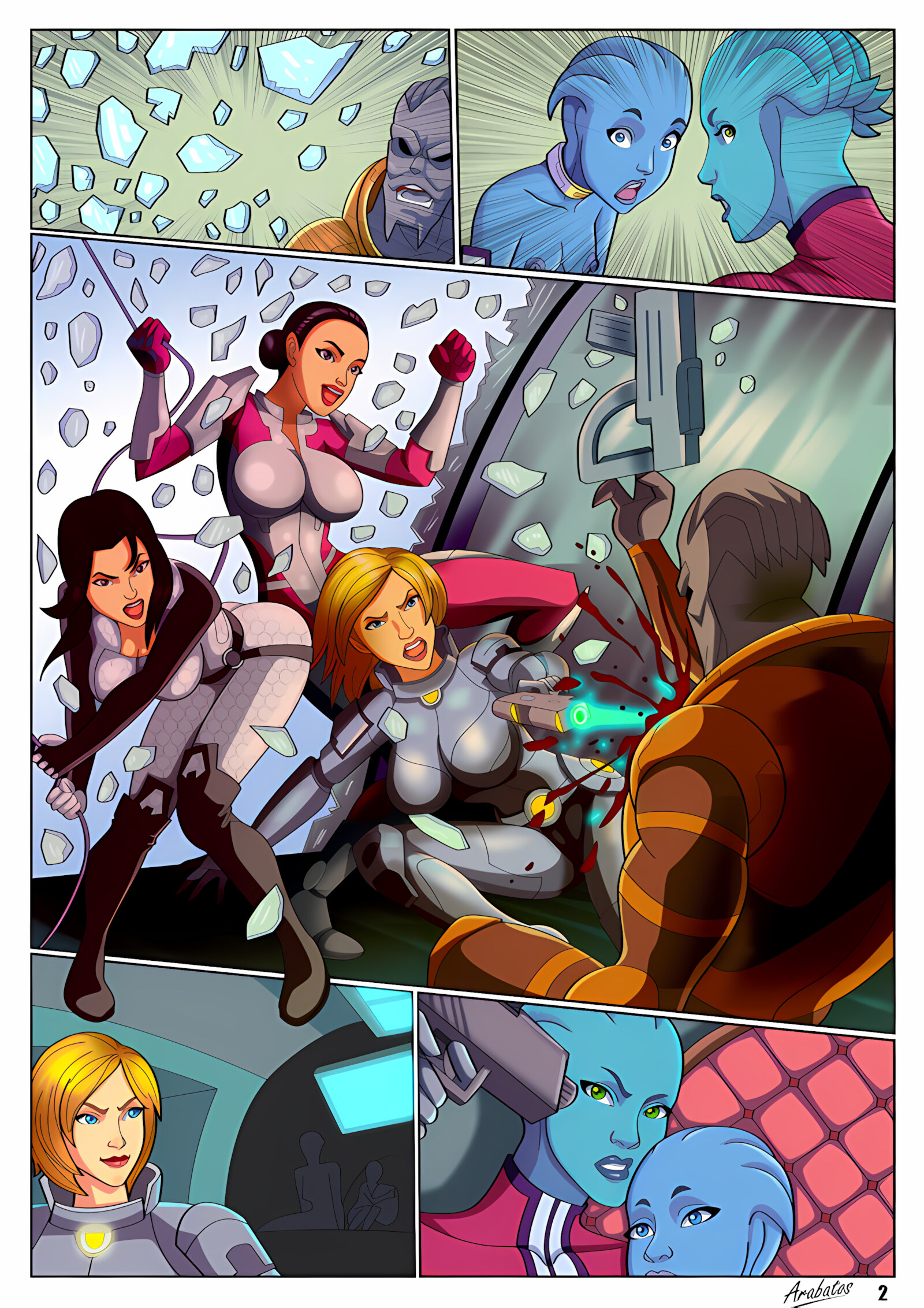 Mass Effect In Lesbian Orgy [Arabatos], Mass Effect In Lesbian Orgy, page 3 of 13