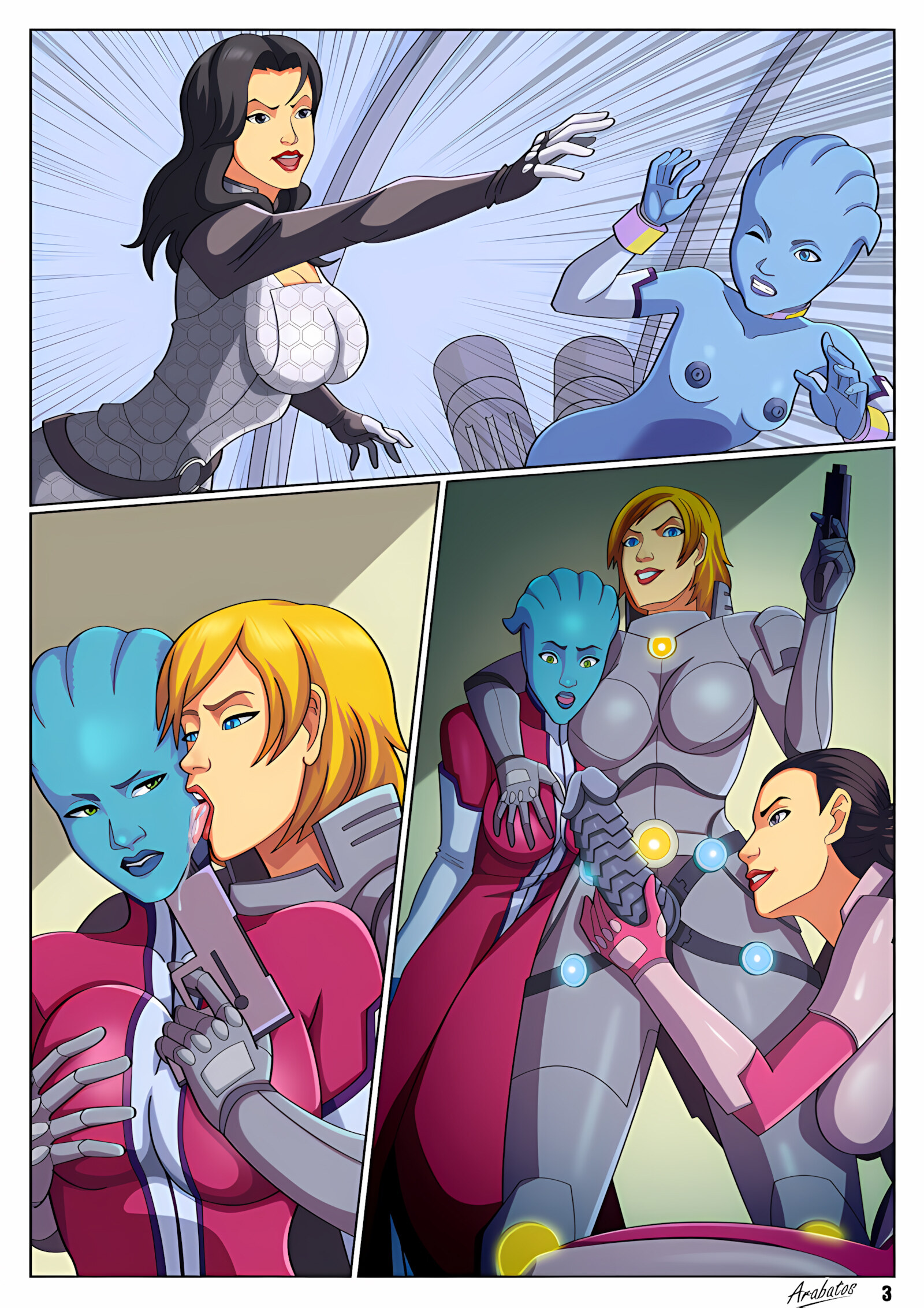 Mass Effect In Lesbian Orgy [Arabatos], Mass Effect In Lesbian Orgy, page 4 of 13