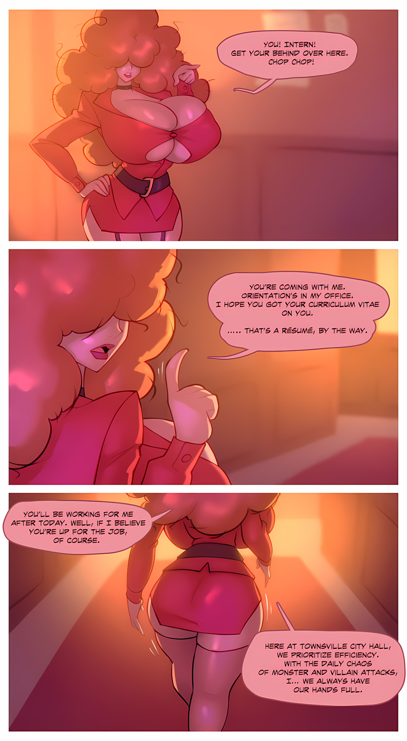 Miss B’s Stress Relief (The Powerpuff Girls)[BigDad], Miss B's Stress Relief (The Powerpuff Girls), page 1 of 24