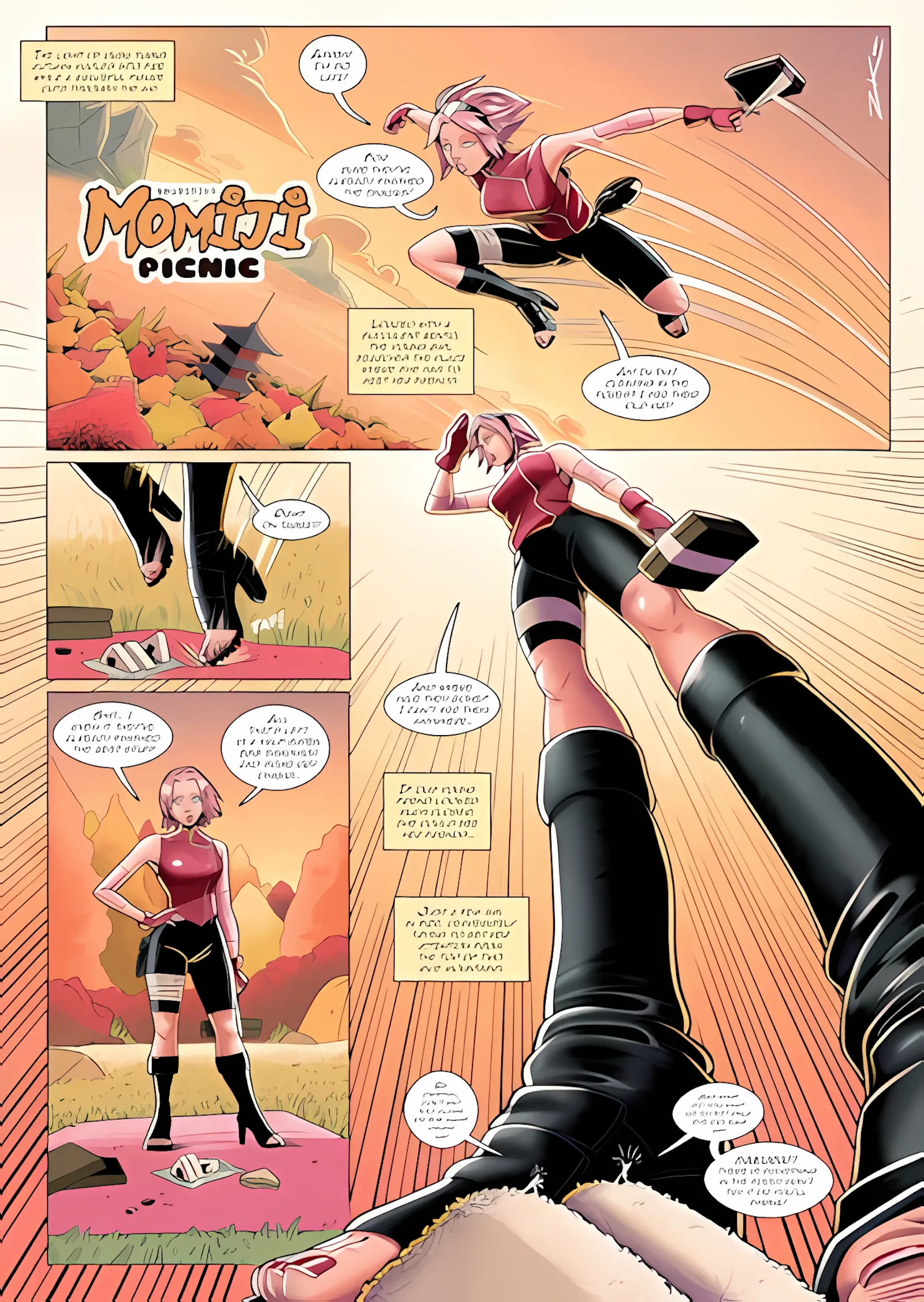 Momiji Picnic [ZopenkWorks], Momiji Picnic, page 1 of 4