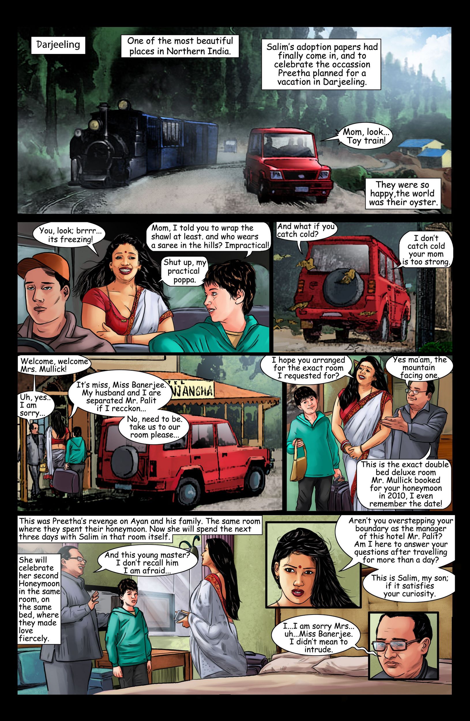 Motherhood – A Tale Of Love [Amarsroshta], 2 . Honeymoon In Darjeeling - I, page 2 of 28
